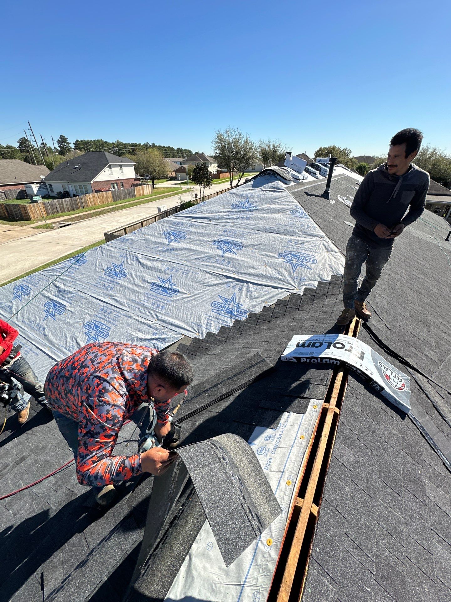 Project in Houston by Motion Roofing