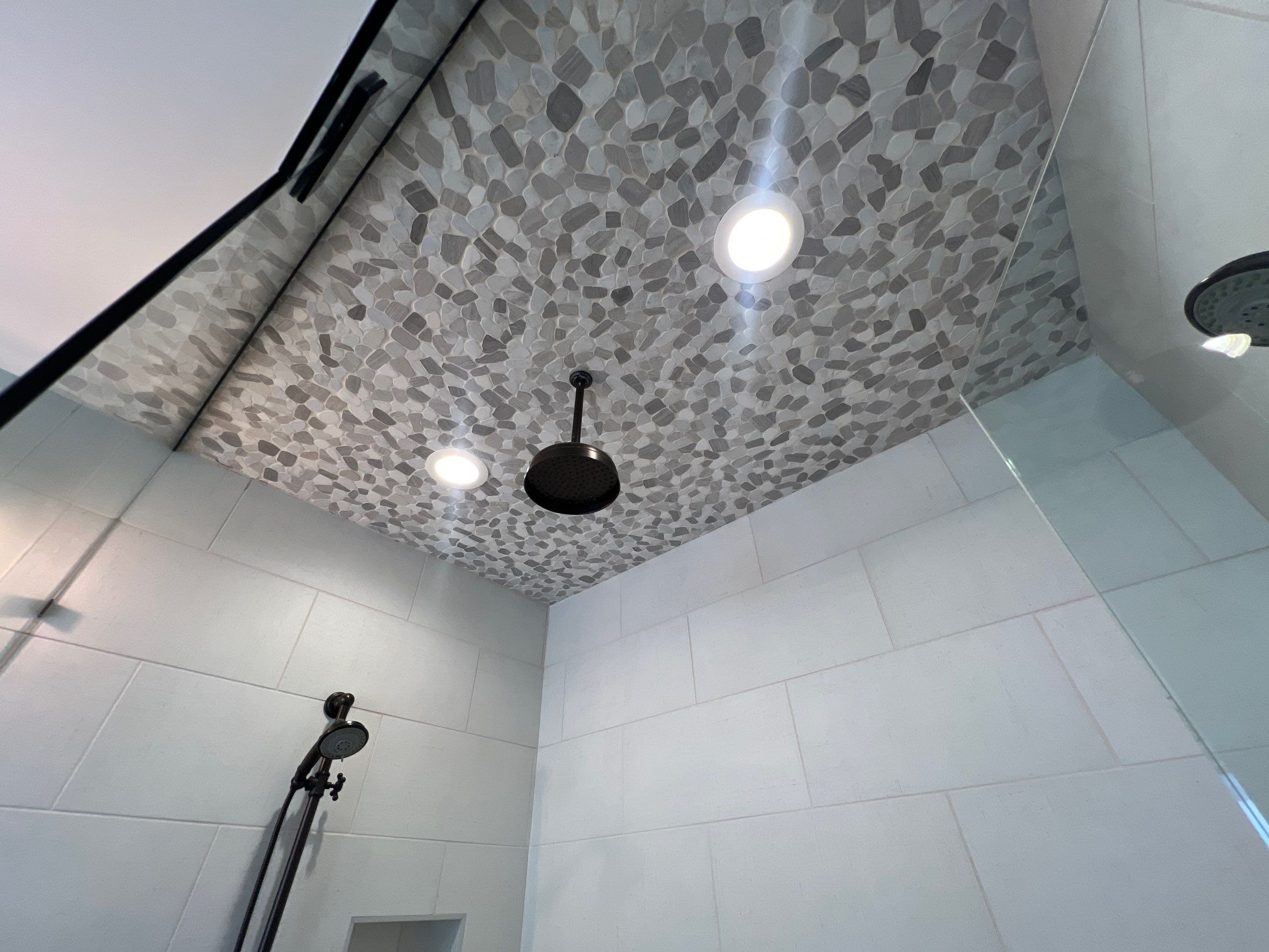 Master Bathroom Remodel With Subway Tile and Rainfall Shower in Kennesaw by Swift Home Renovations