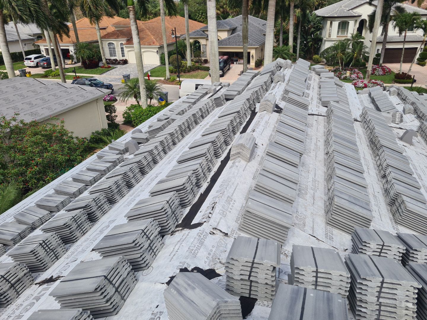 Residential Roofing Installation using WestLake Roofing Tile by BLUES BROTHERS ROOFING