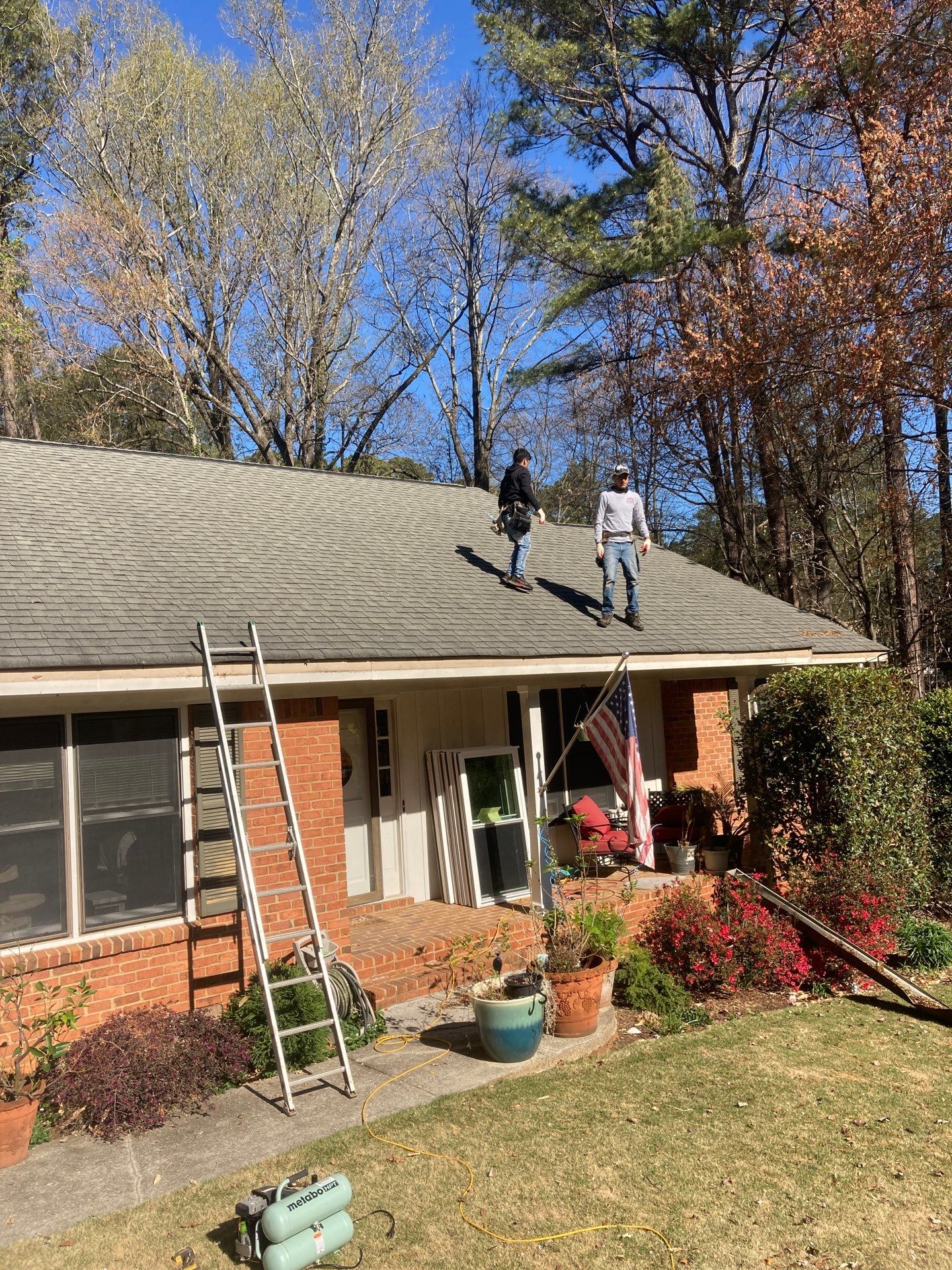 Gable Siding and Rotten Wood Replacements in Atlanta, GA with New Door and Window Installs by Nelson Exteriors 