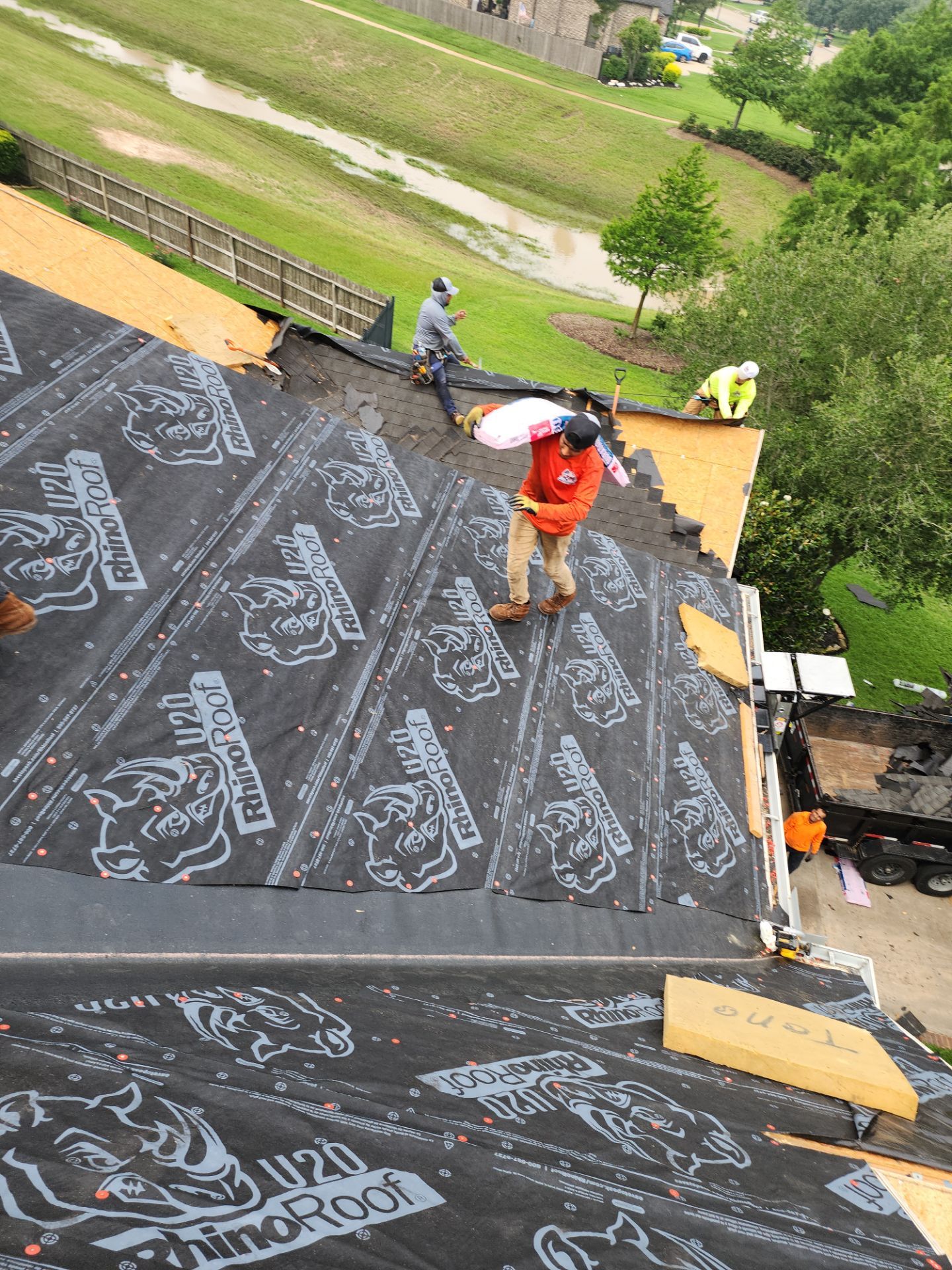 Residential Roofing Installation using Owen's Corning Duration (Lifetime) Shingles by Roof Repair Company