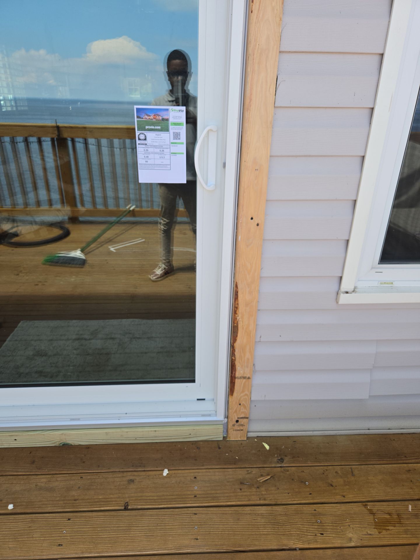 Sliding door with extra waterproofing by Window Depot of Annapolis