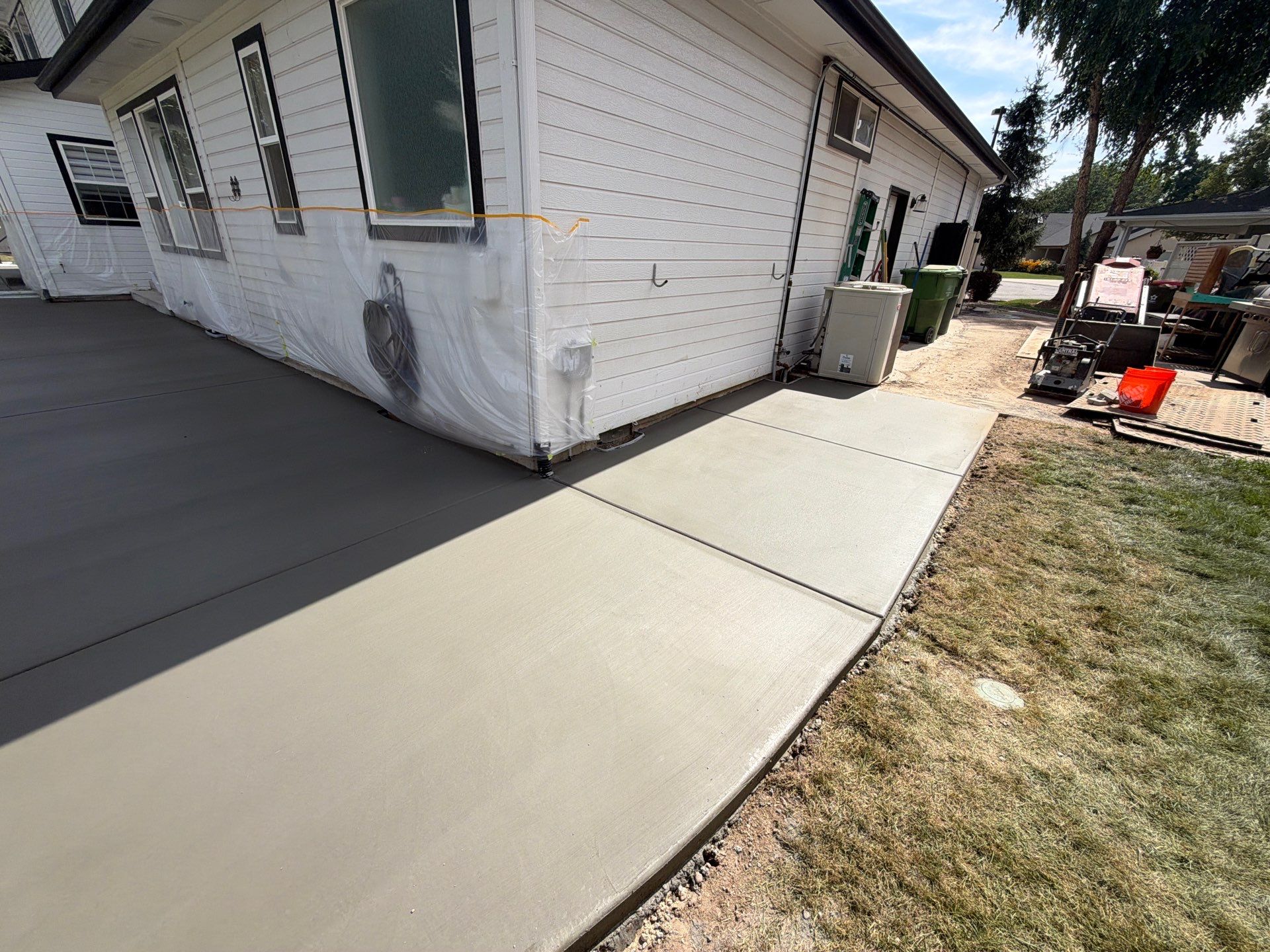 Patio Demo / New Install / Pool  by Meridian Concrete | Meridian Curbing & Landscape 