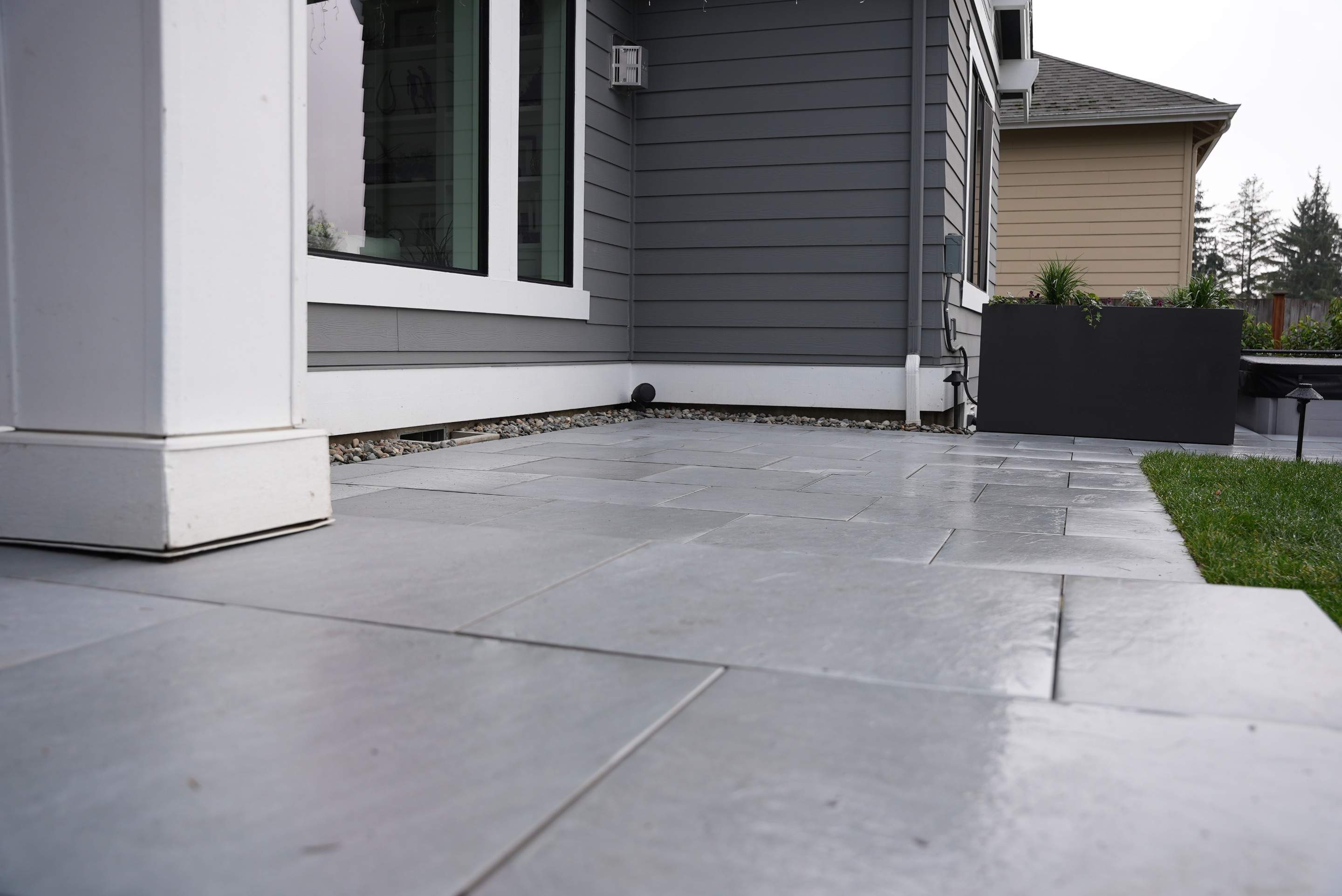 Hardscaping Back Patio Landscape Project  by Jireh Asphalt & Concrete Inc 