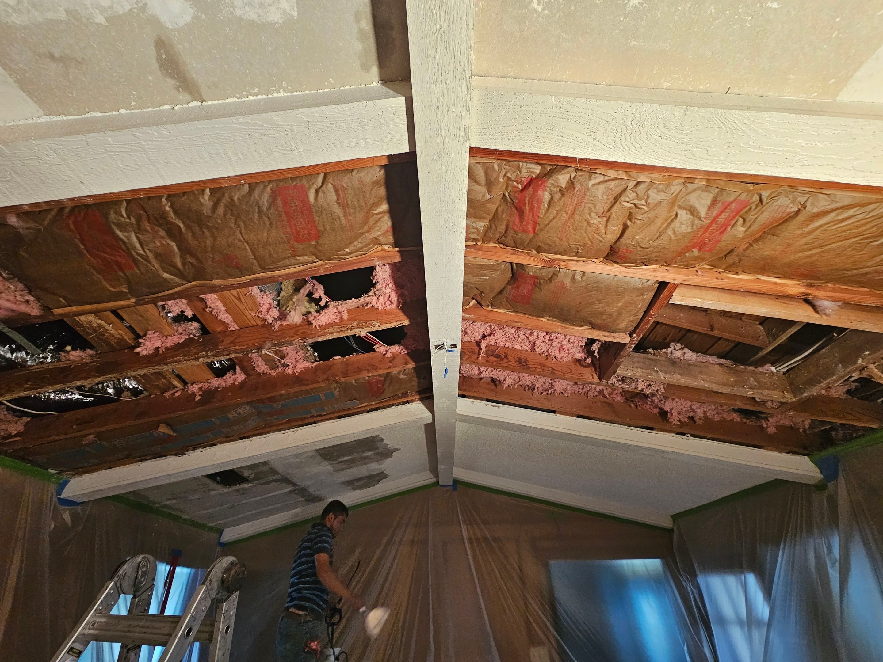 Roof replacement, popcorn removal, fence stain & paint by EL-GC LLC 