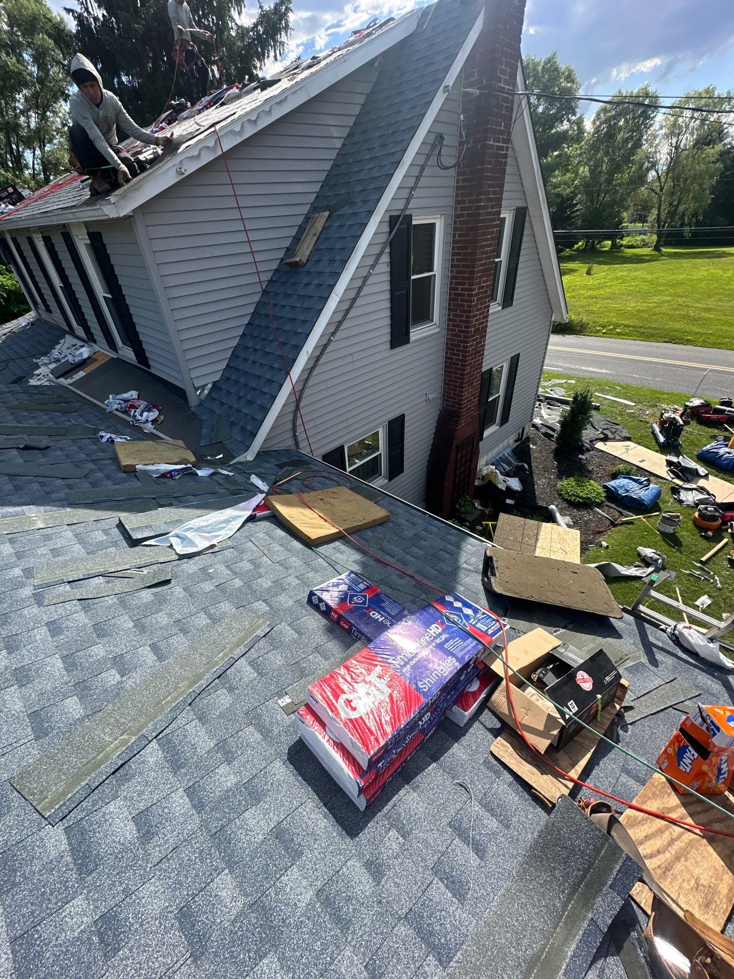 Biscayne Blue Architectural Shingle Install  by Teflon Roofing