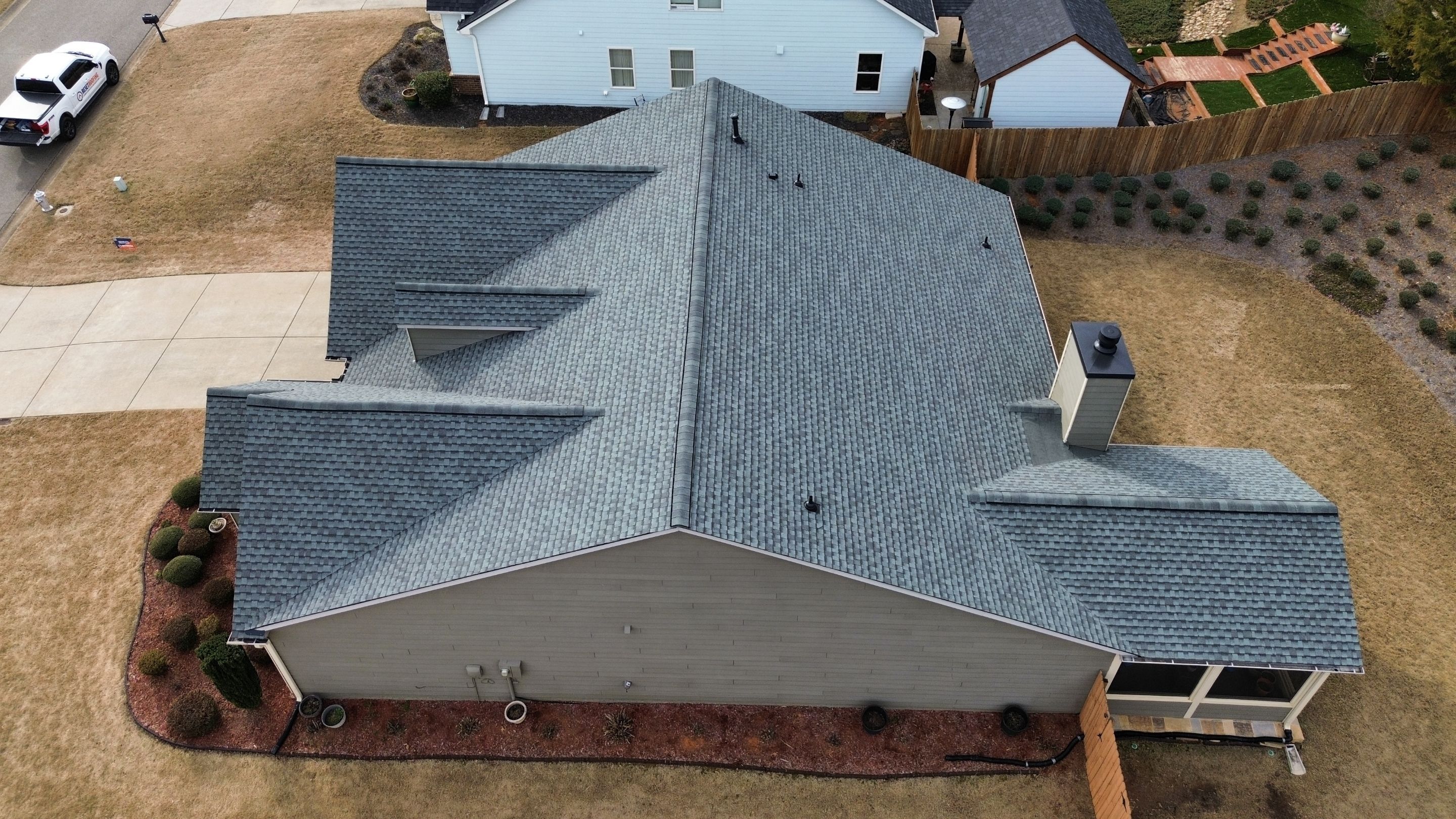 Cumming, GA Roof Replacement, GAF Ultra HDZ Slate by Reset Roofing