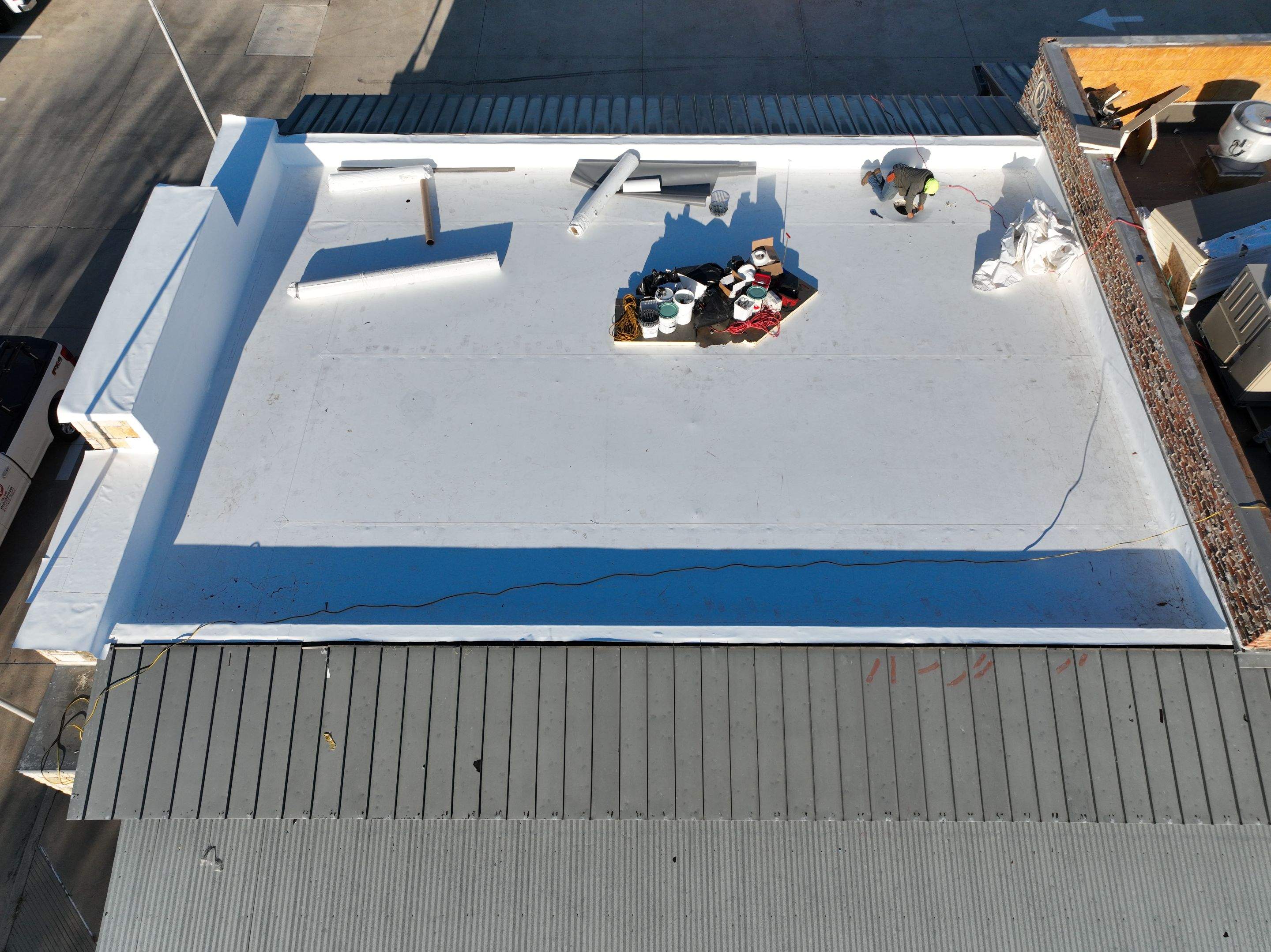 TPO Commercial Roofing Installation by 3:16 Roofing and Construction