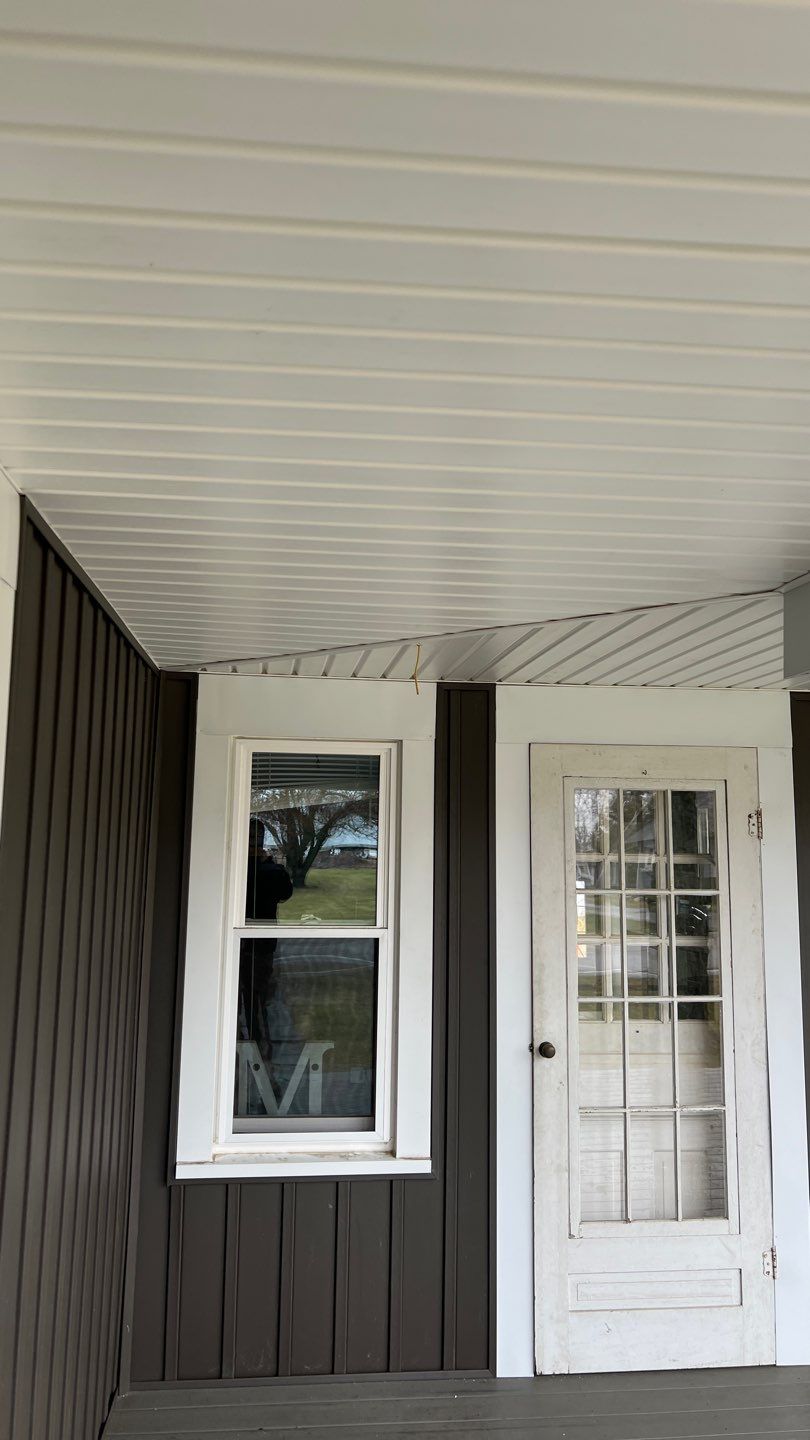 Residential fascia replacement using Exterior Portfolio 4.5 DL - Peppercorn by Nitro Roofing and Construction