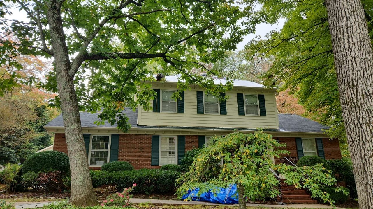 New Roof with Solar Panels by Just In Time Roofing and Restoration