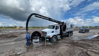 New Community Construction Sewer System Cleaning