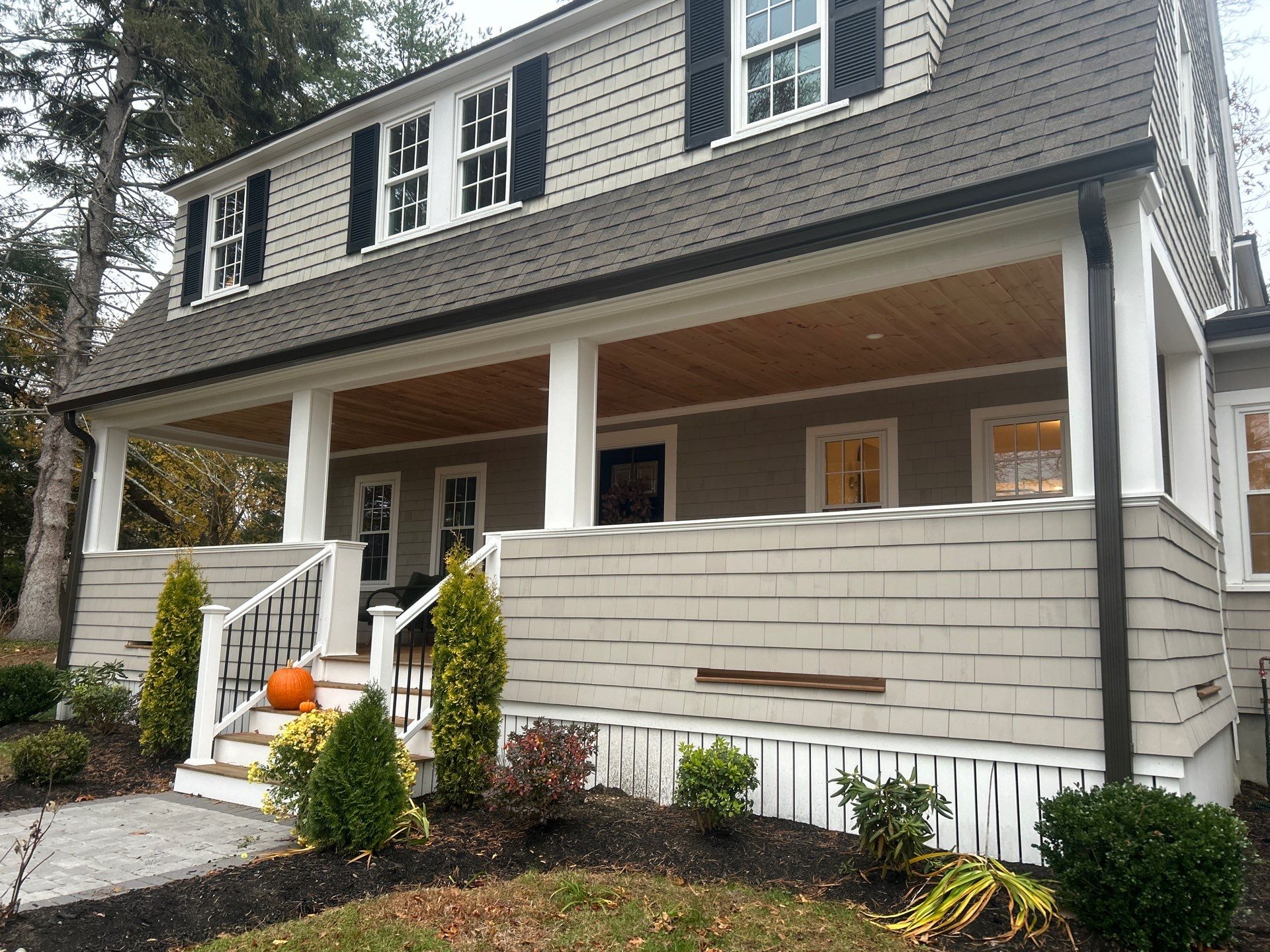 Andover Complete Gutter System with T-Rex Guards & Valley Splashguard by Mighty Dog Roofing of Greater Middlesex County