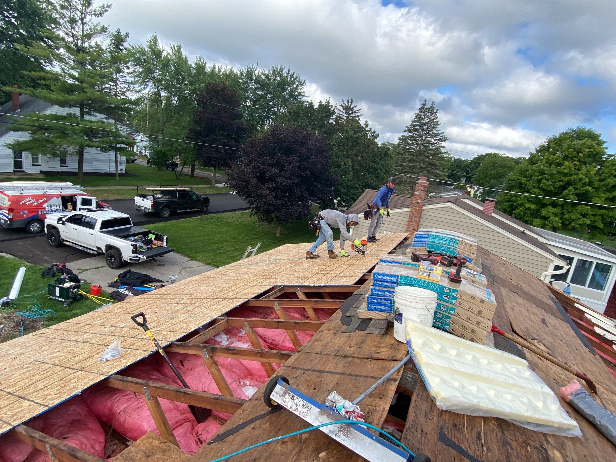 Roof Replacement using CertainTeed Landmark by 180 Contractors