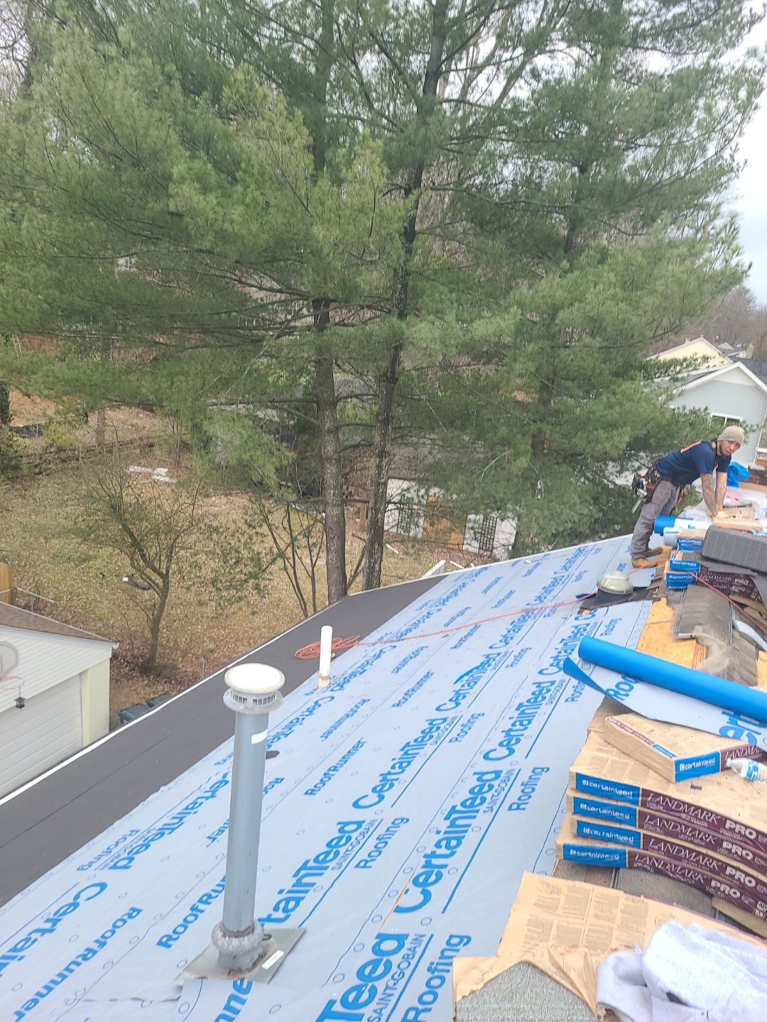 Falls Church: Residential Roof Replacement with CertainTeed Landmark Pro in Max Def Colonial Slate by RM Banning, Inc.