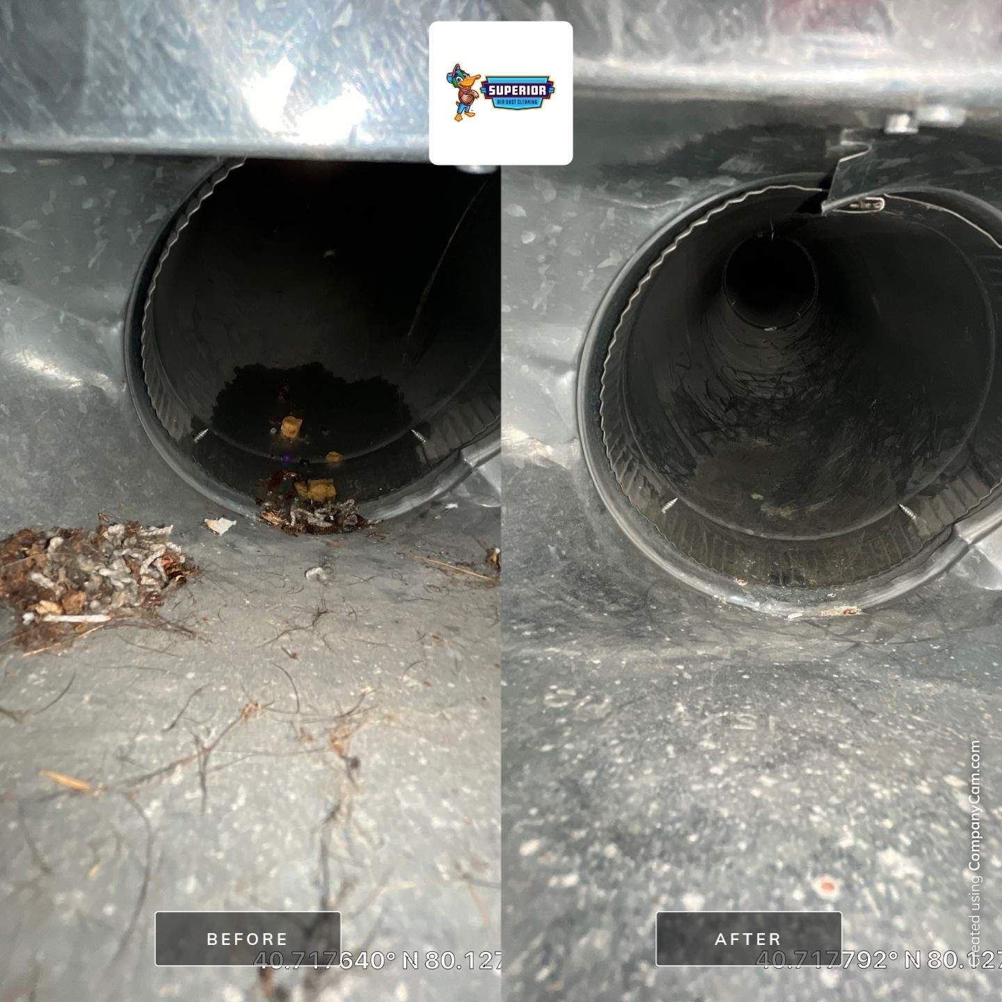 Air Duct & Dryer Vent Cleaning With a Vacuum Truck in Cranberry Twp, PA by Superior Air Duct Cleaning