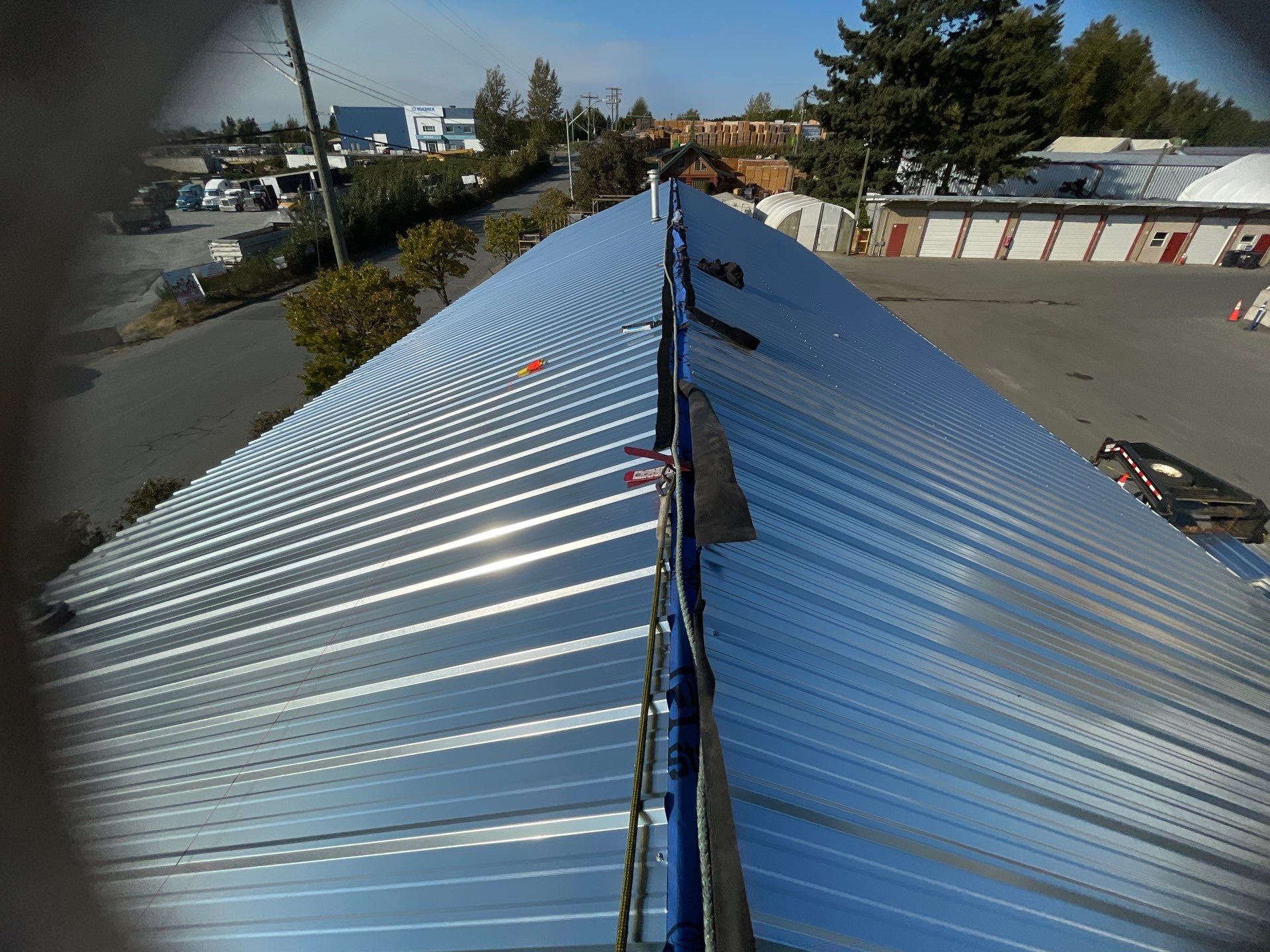 Commercial Re-Roof using Galvanized Duroclad by Top Notch Roofing Inc