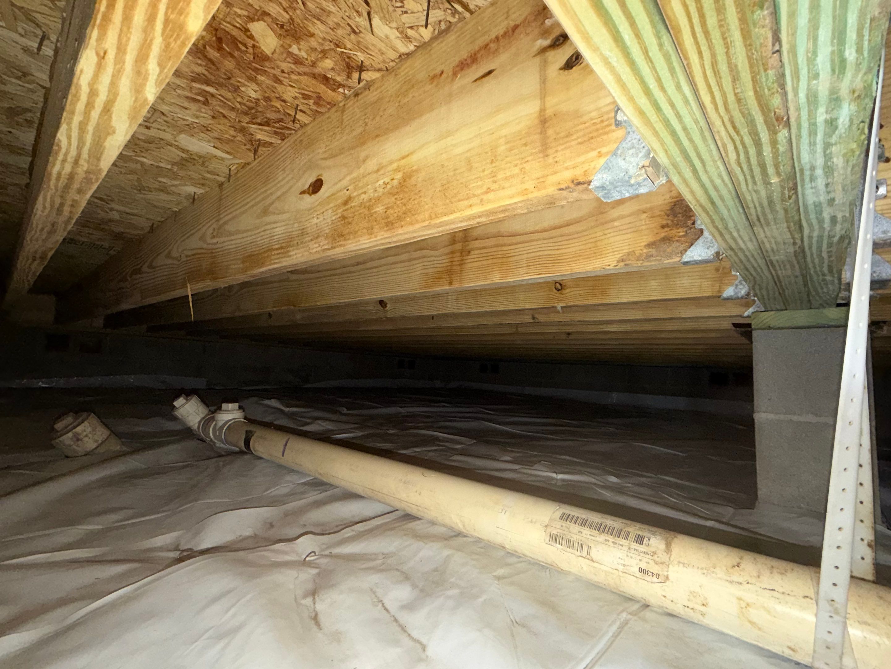 Project in Smithfield by Patriot Crawl Space Repairs