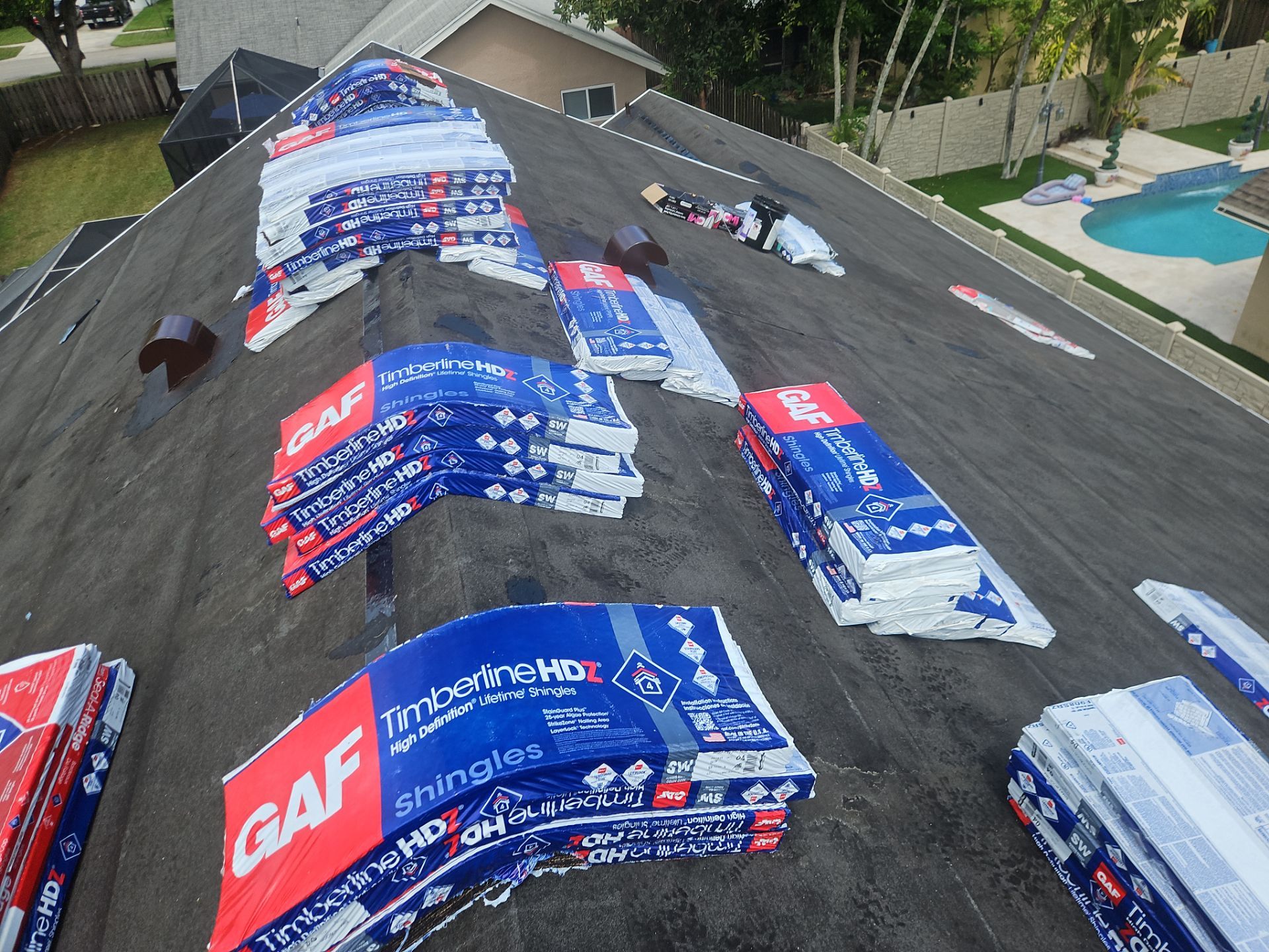 Residential Roofing Installation using GAF by BLUES BROTHERS ROOFING