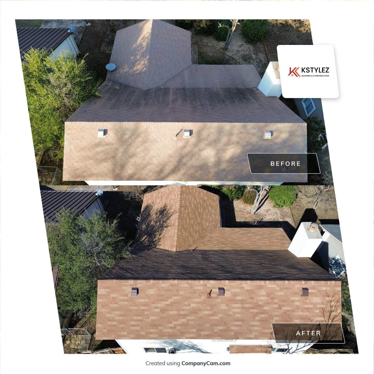 Roof Replacement Project in Austin, TX by Kstylez Roofing & Construction