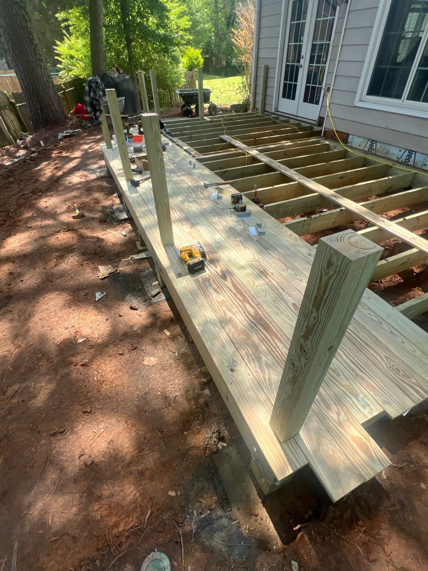 Wood Deck Build in Alpharetta, GA by Nelson Exteriors 