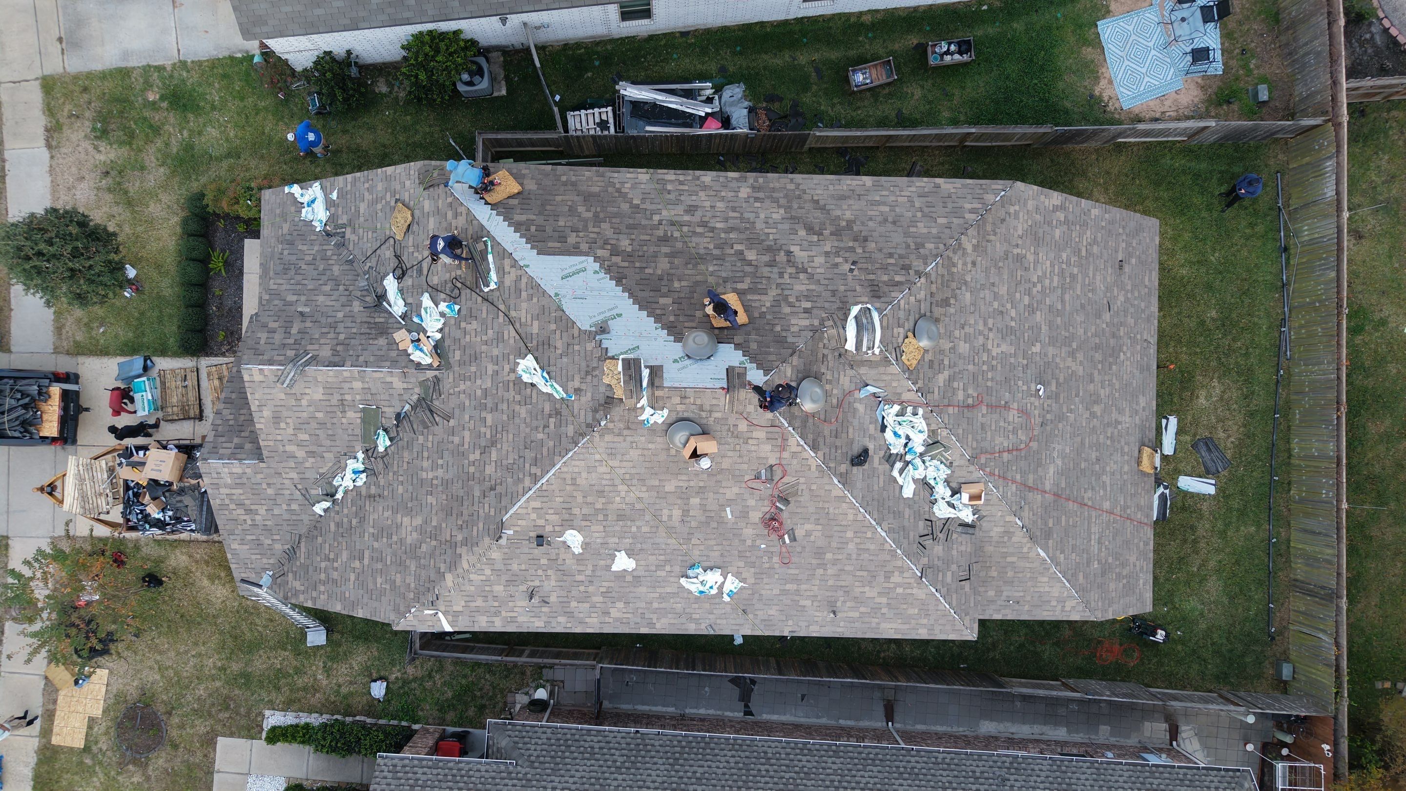 Roof Replacement Project in Houston by Roofing Technologies Unlimited