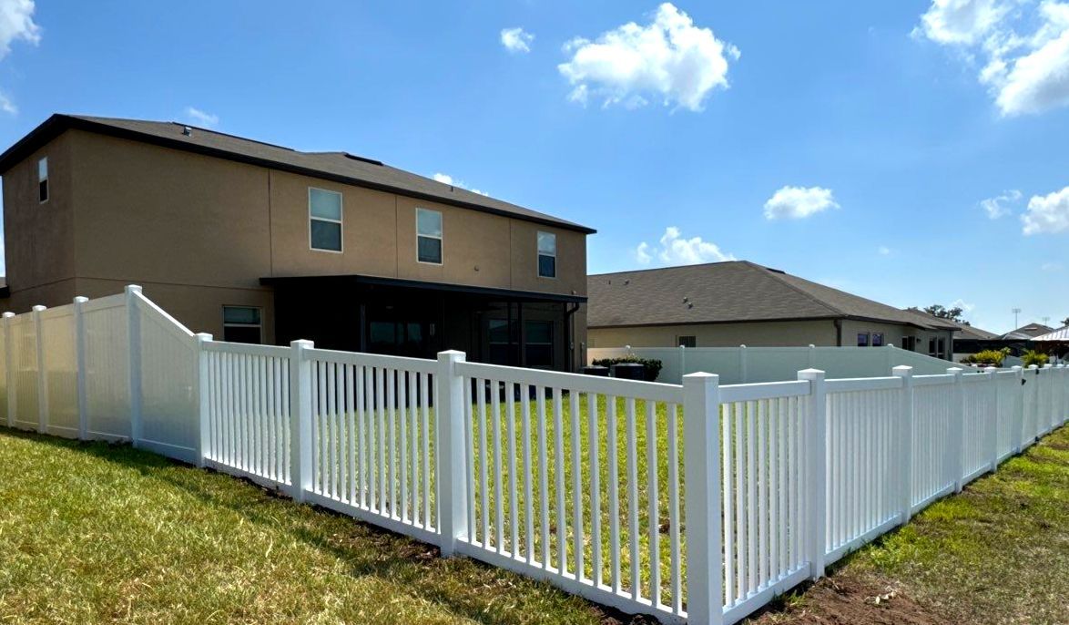 Vinyl Fence Installation using Clearwater Picket Fence and 6Ft White Vinyl Fence  by Asap fence and gates, LLC
