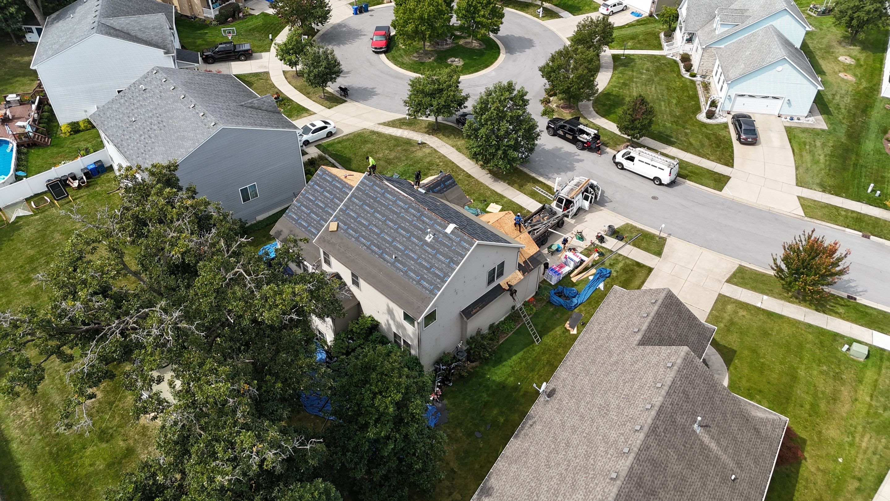 Roof replacement by Optimal Home Improvement 