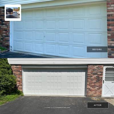 Garage Door Installation Using Amarr Designer Choice Garage Door