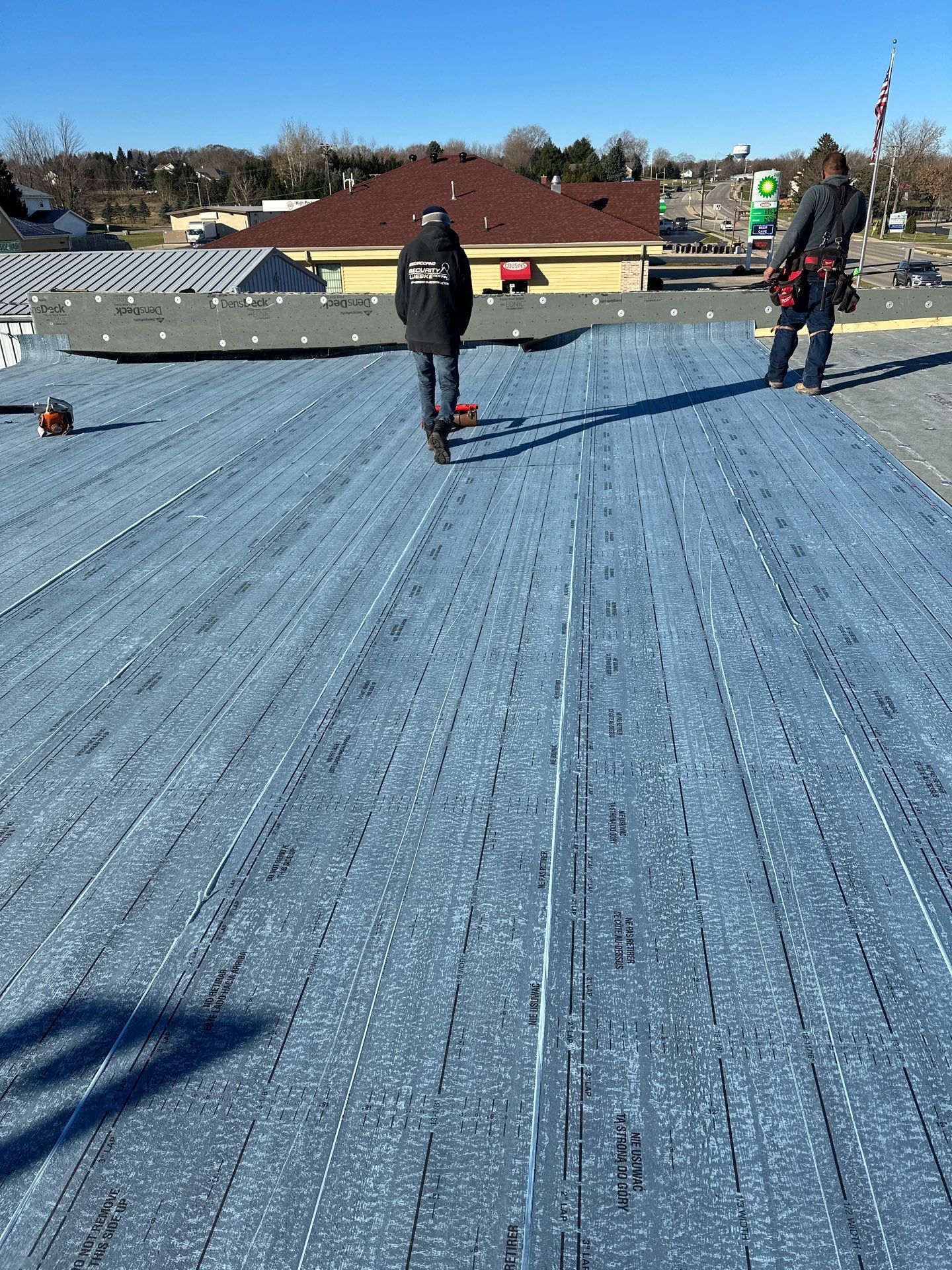 Commercial Roofing using Certainteed Flintastic Self Adhered by Stendahl Services