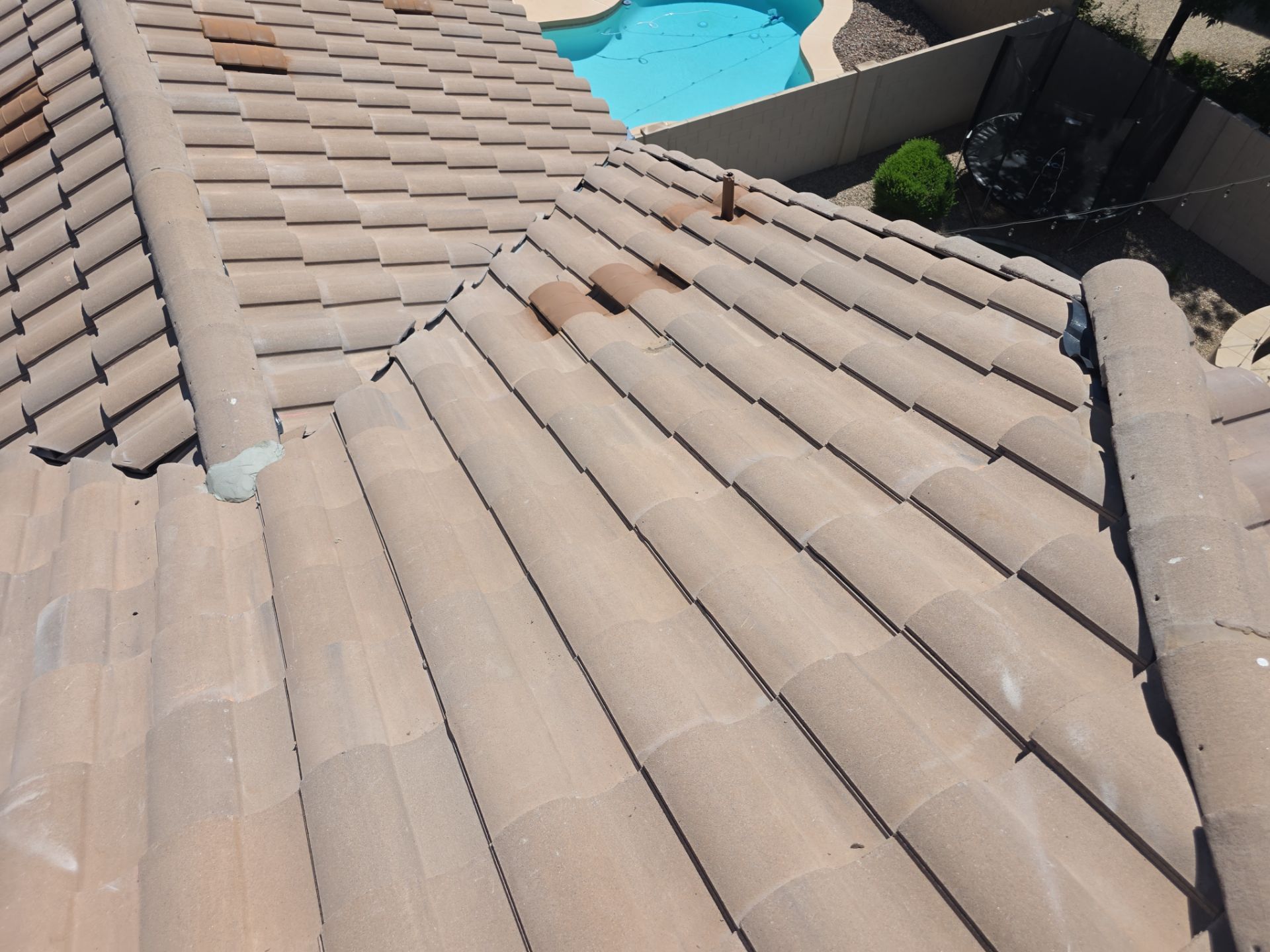 Tile Reset using Concrete Tiles in Mesa, Arizona by Weather-Tite Roofing