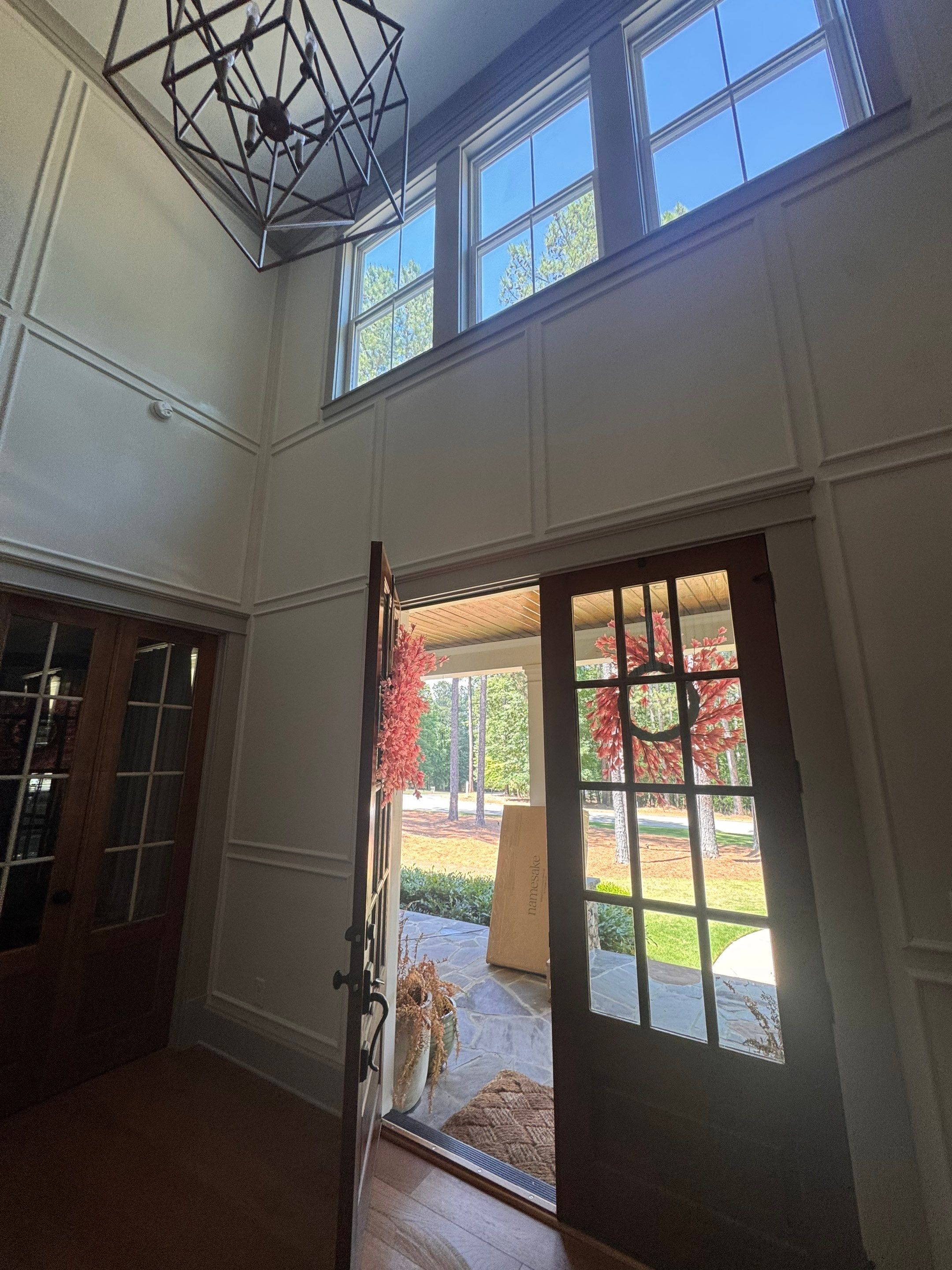 Interior Painting and Custom Millwork for a Greensboro Entryway by PGP Surface Solutions, LLC