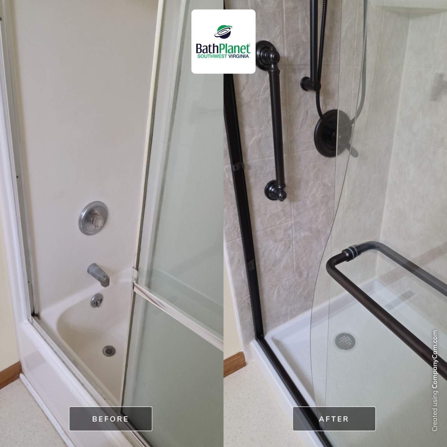 Tub to Shower by BathPlanet SW Virginia