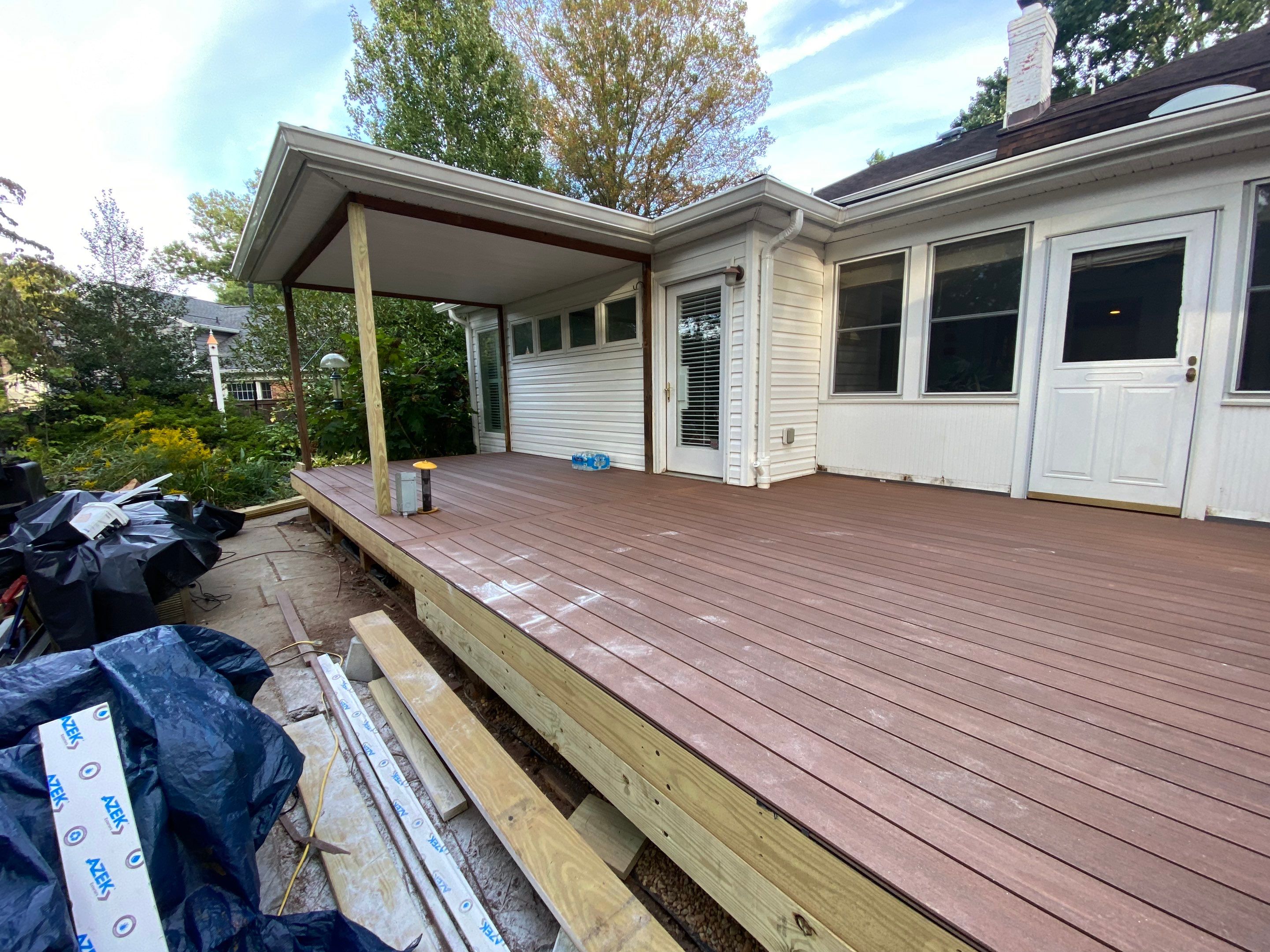 Deck Transformation using Timbertech & Azek by The Smet Companies, LLC