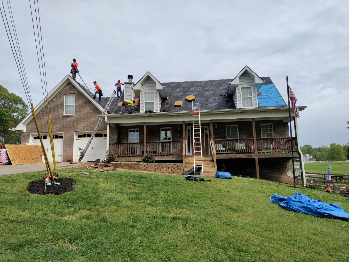 Residential Roofing Installation using Owens Corning by Inspector Roofing and Restoration