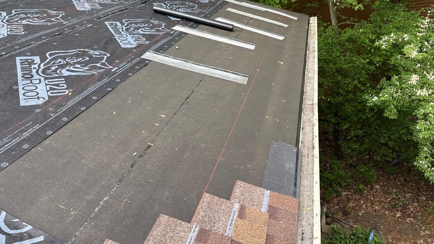 Roof Replacement using Owens Corning Desert Rose by 180 Contractors