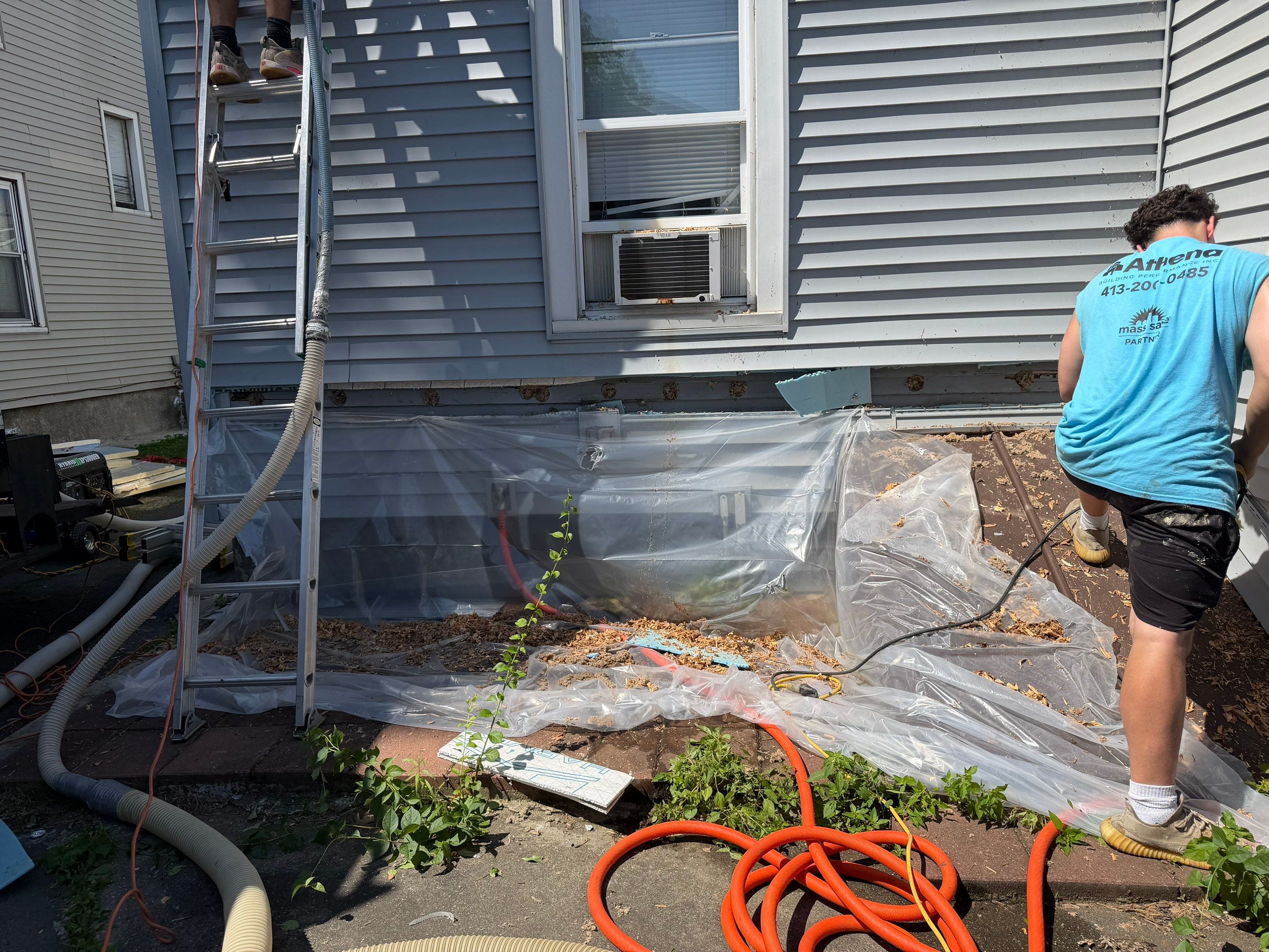 Project in West Springfield by Athena Building Performance Inc