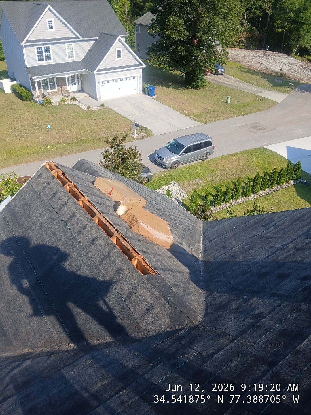 Sneads Ferry FORTIFIED Roof Replacement with CertainTeed Landmark PRO Moire Black by RGR Construction and Roofing, LLC