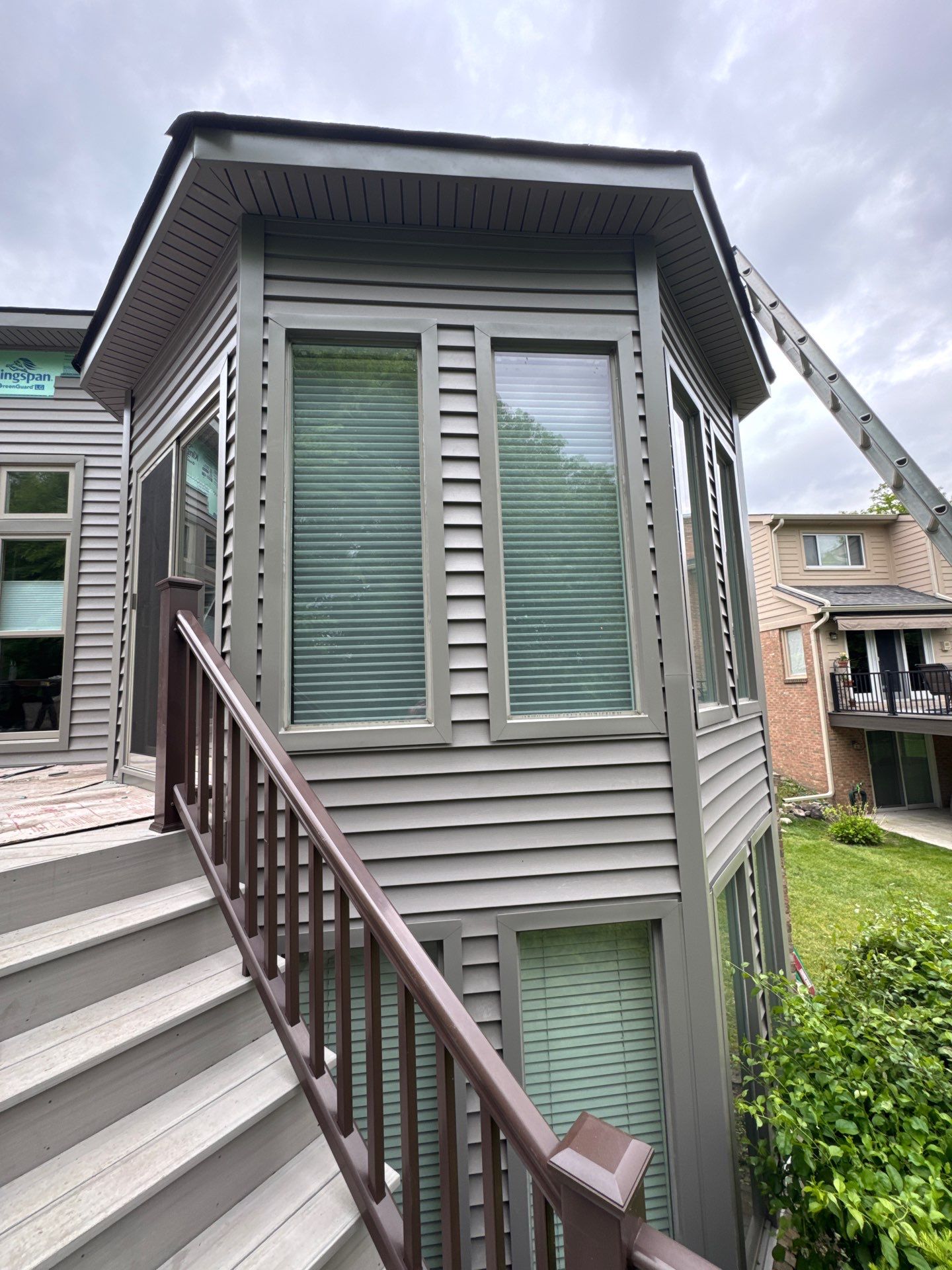 Siding Replacement using Alside Storm Grey by 180 Contractors