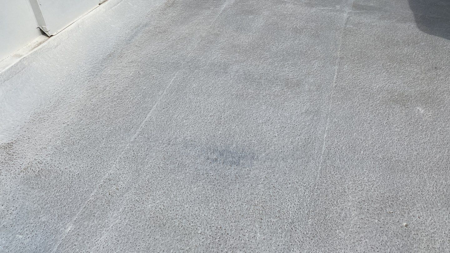 Polyurethane foam roof refurbish and recoating by Straight Edge Roofing Inc