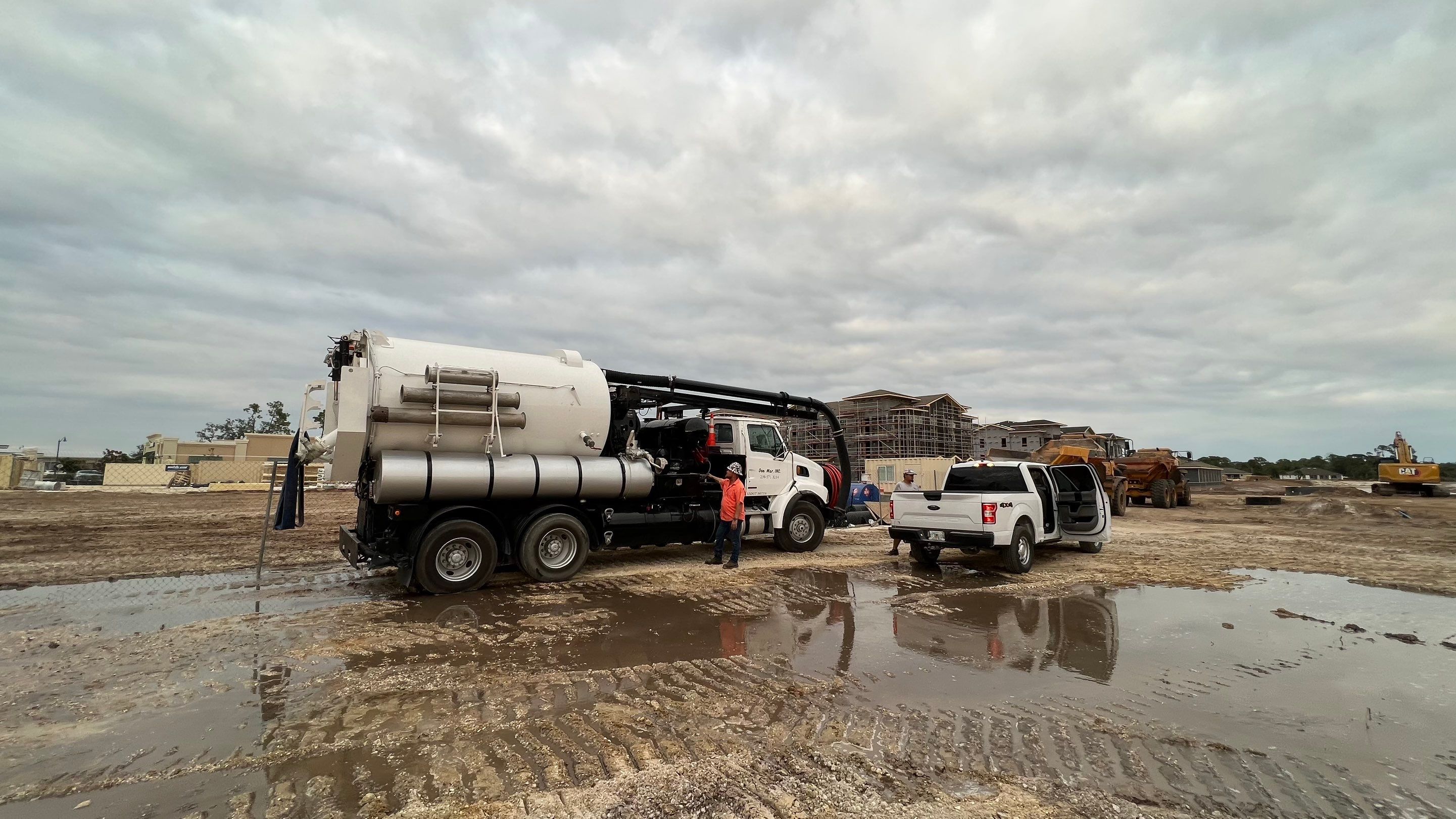 New Construction Sewer System Cleaning by APS Power & Water