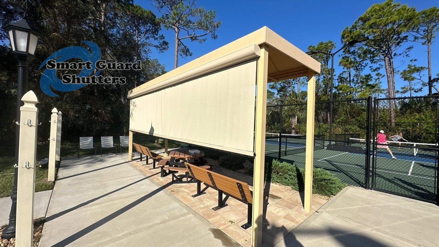Retractable Sun & Bug Screen  by Smart Guard Shutters
