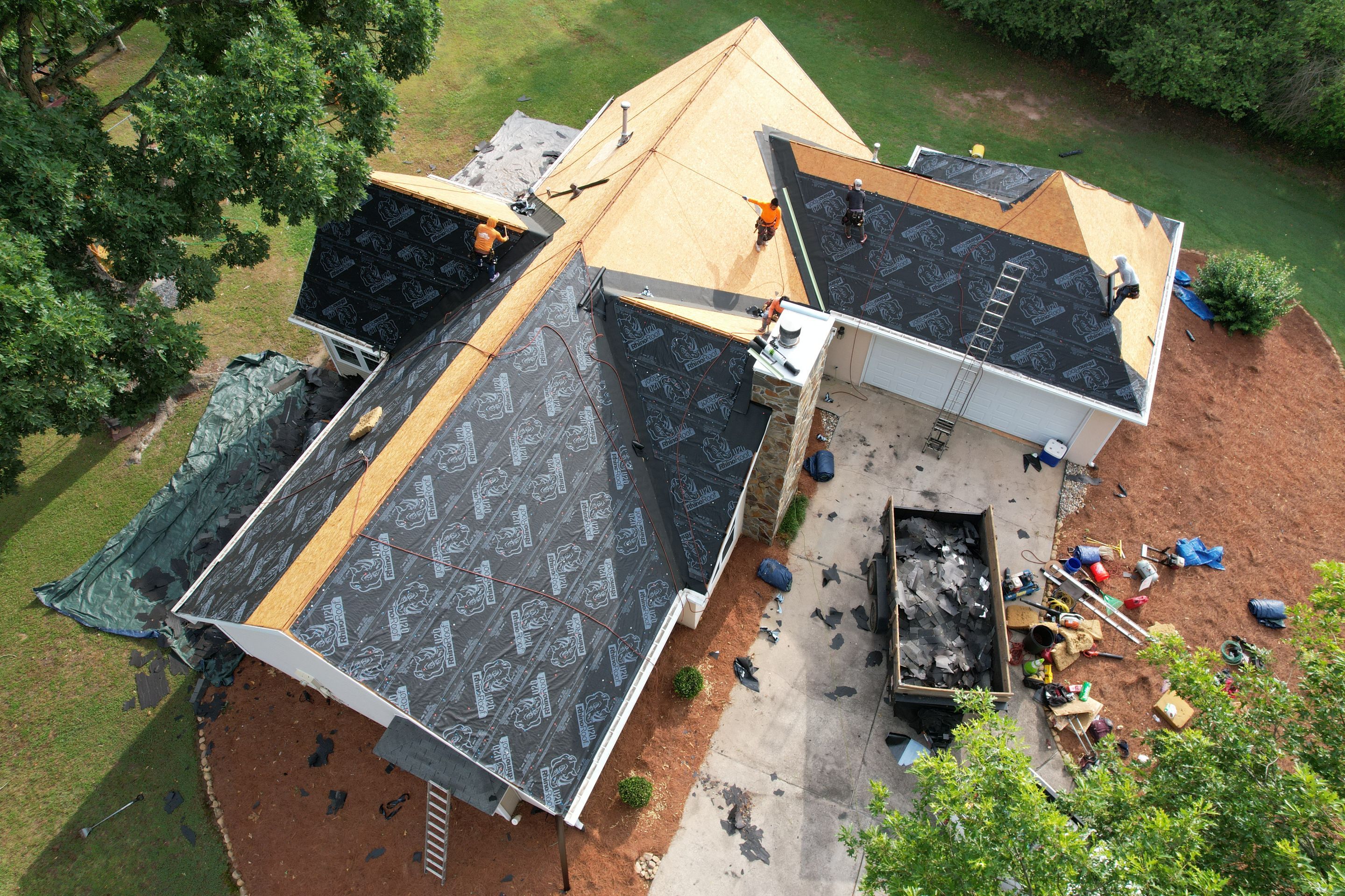 Residential Roofing Installation using Owens Corning by Inspector Roofing and Restoration