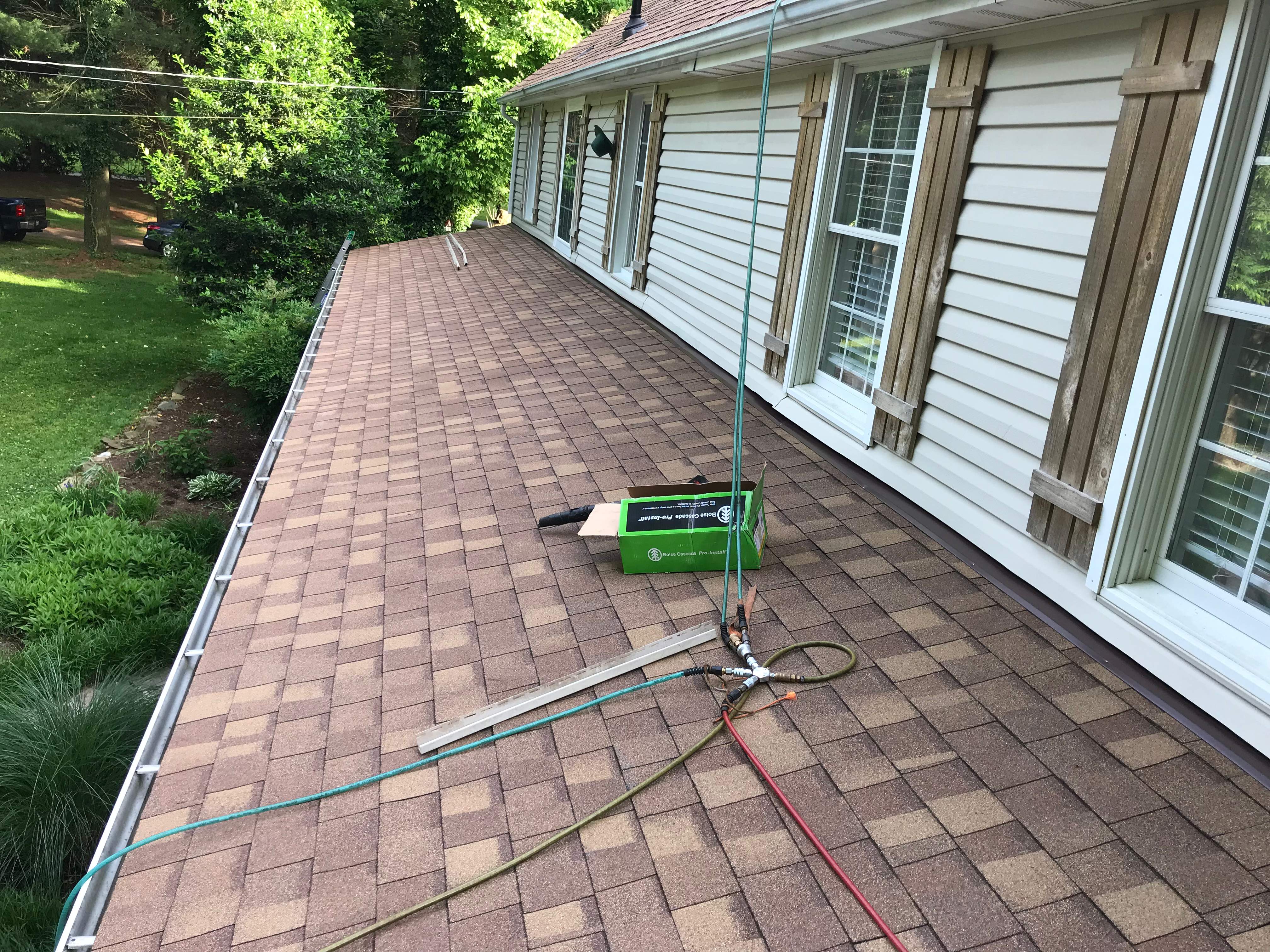 Residential Roofing Installation using Resawn Shake Shingles by Alpha Design Services