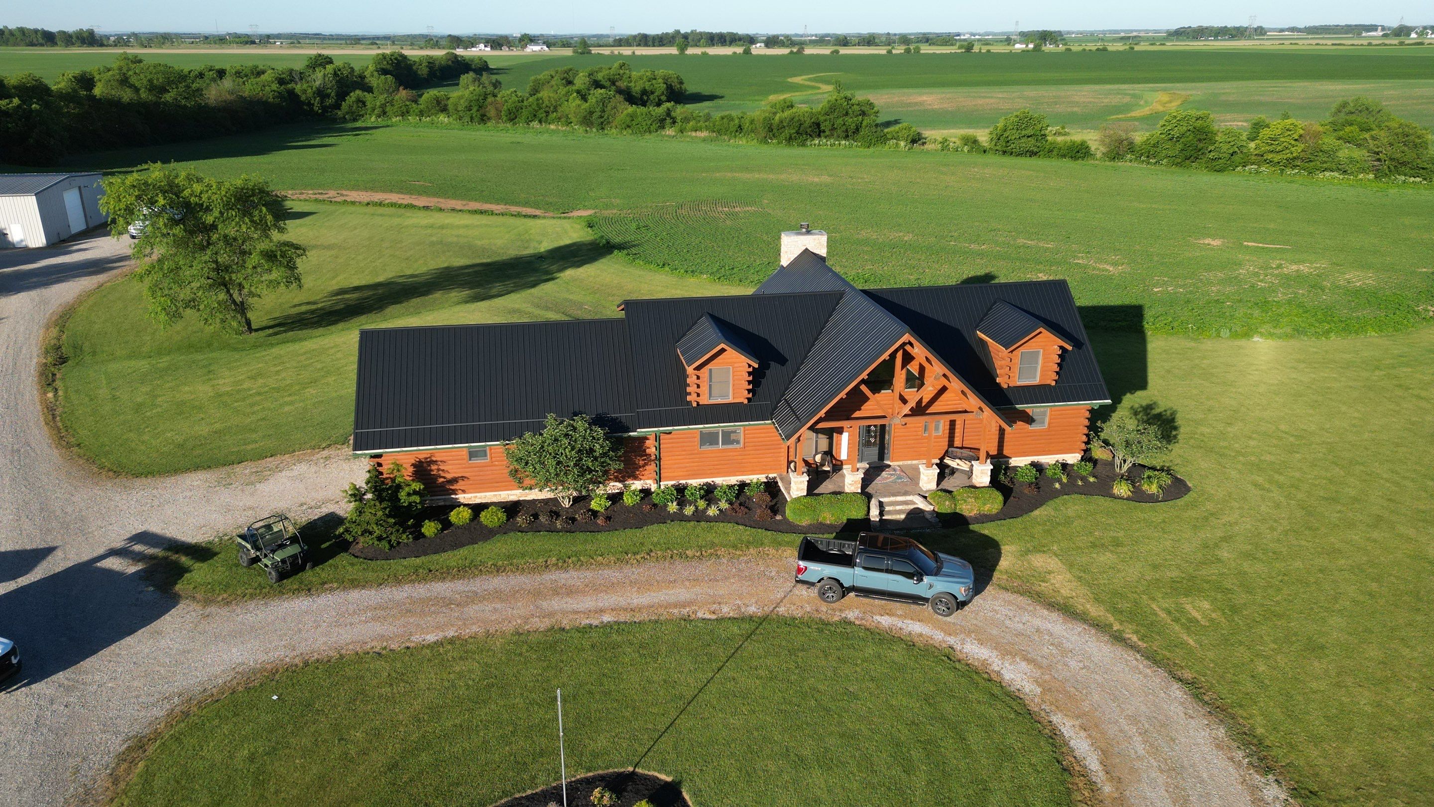 Residential Roofing Installation using Performance Panel Metal - Frost Black by RoofX 