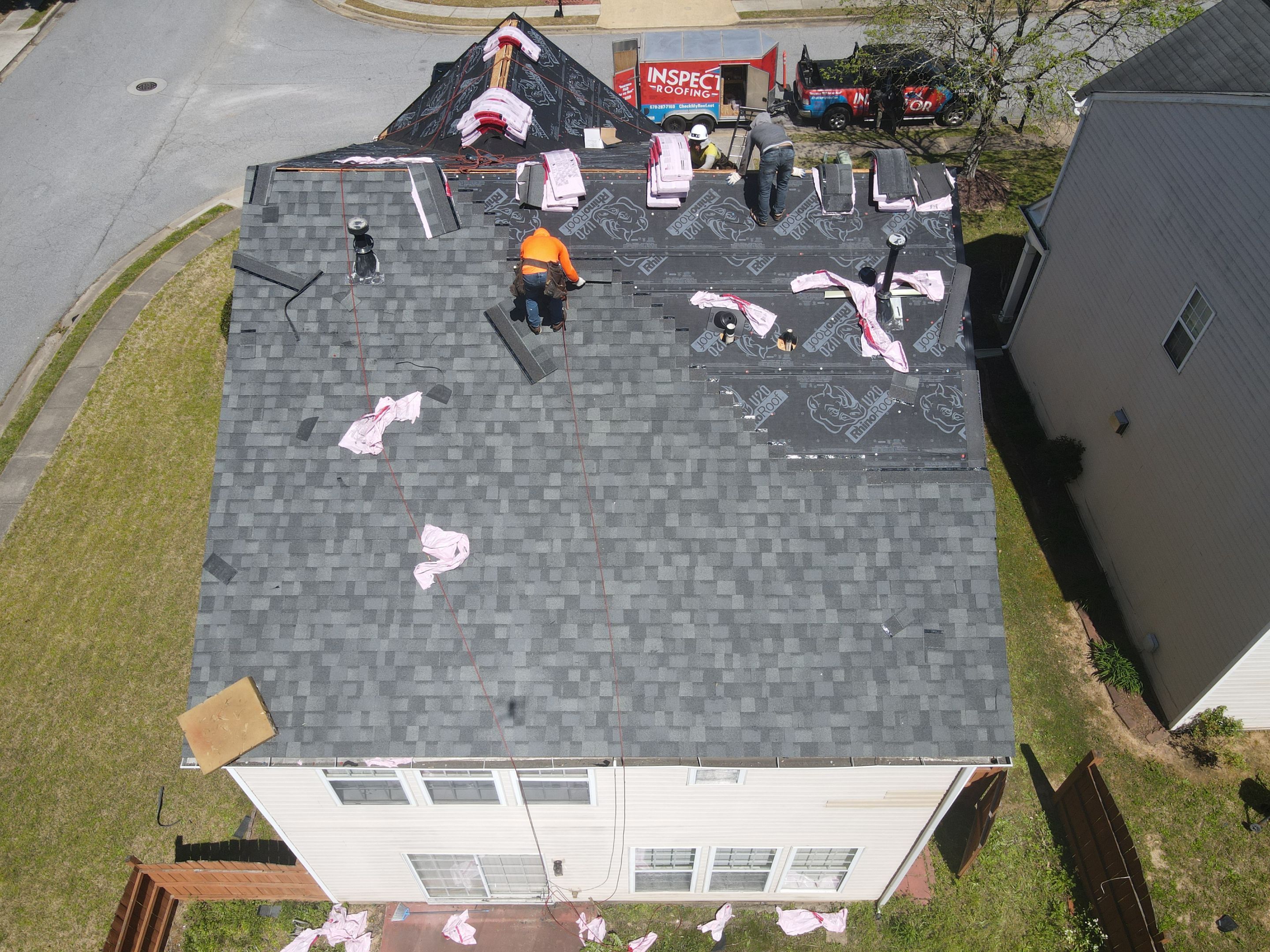 Residential Roofing Installation using Owens Corning by Inspector Roofing and Restoration