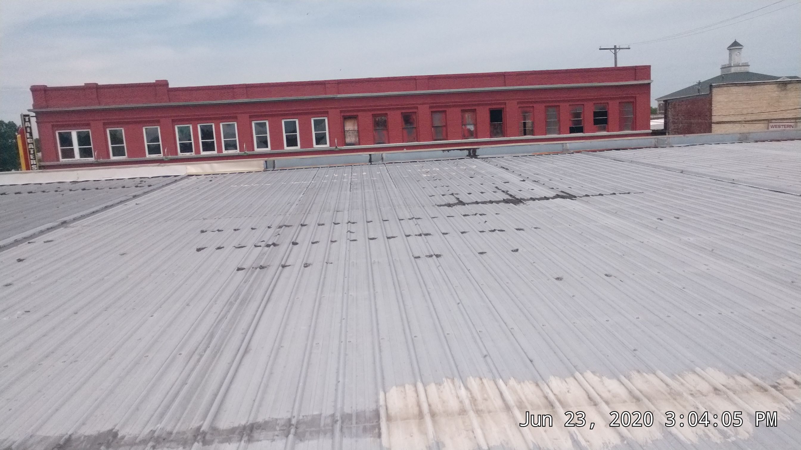 Commercial Metal Restoration System using Aldocoat Coatings by Hostetler Roofing