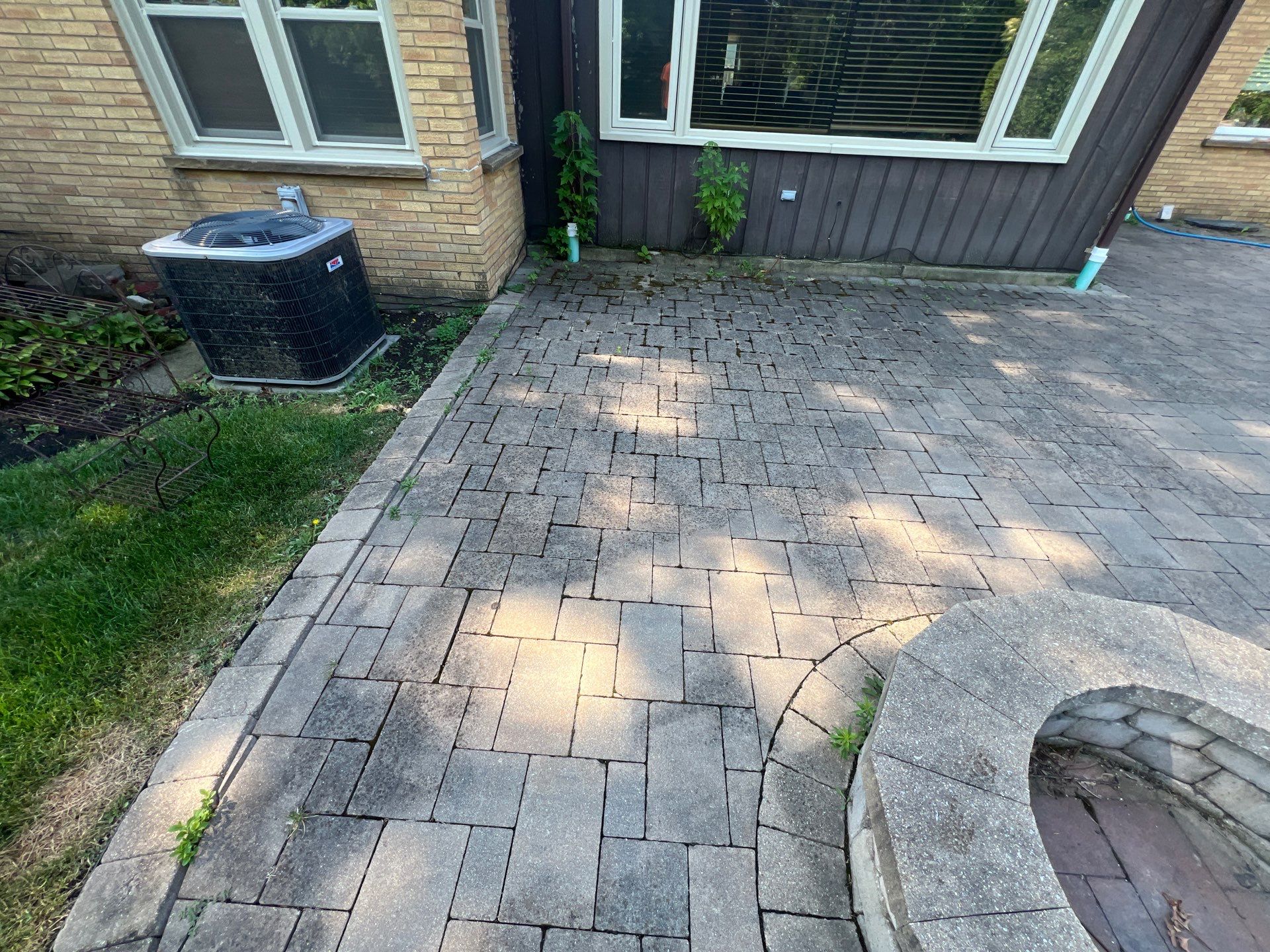 Brick Paver cleaning and sealing by Northern Power Washing LLC.