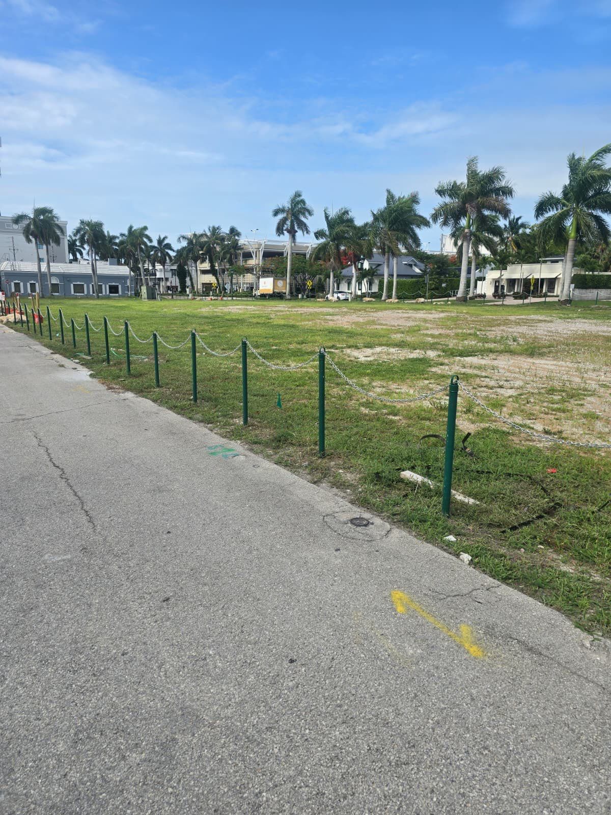 Commercial Post and Chain Fence Installation in Naples by True Fence LLC