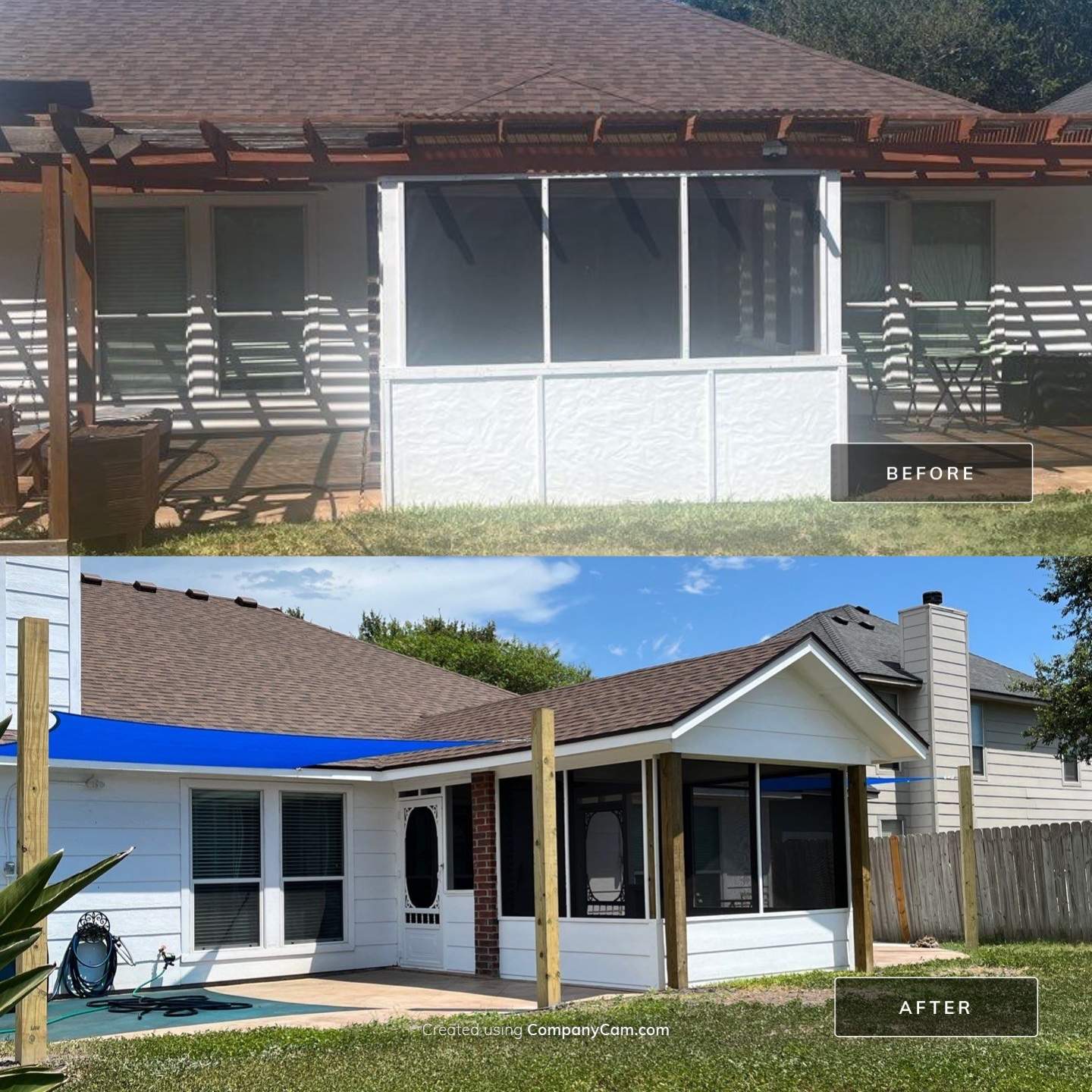 Patio? We got you Covered! by Bayfront Roofing and Construction