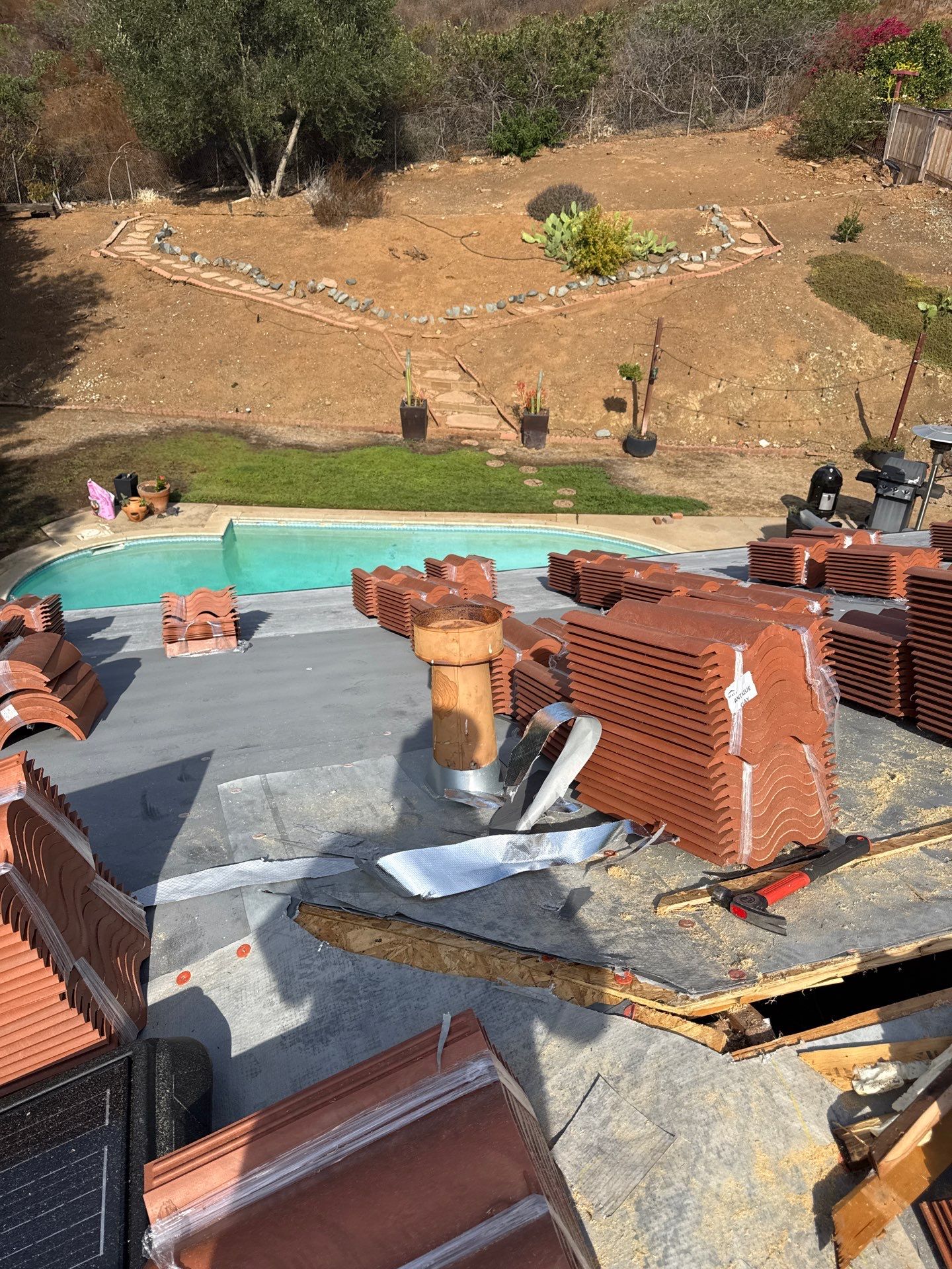 Brava Spanish Barrel Tile Roof Replacement in San Diego by Reliable Roofing San Diego Inc.